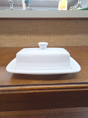 White  Butter Dish