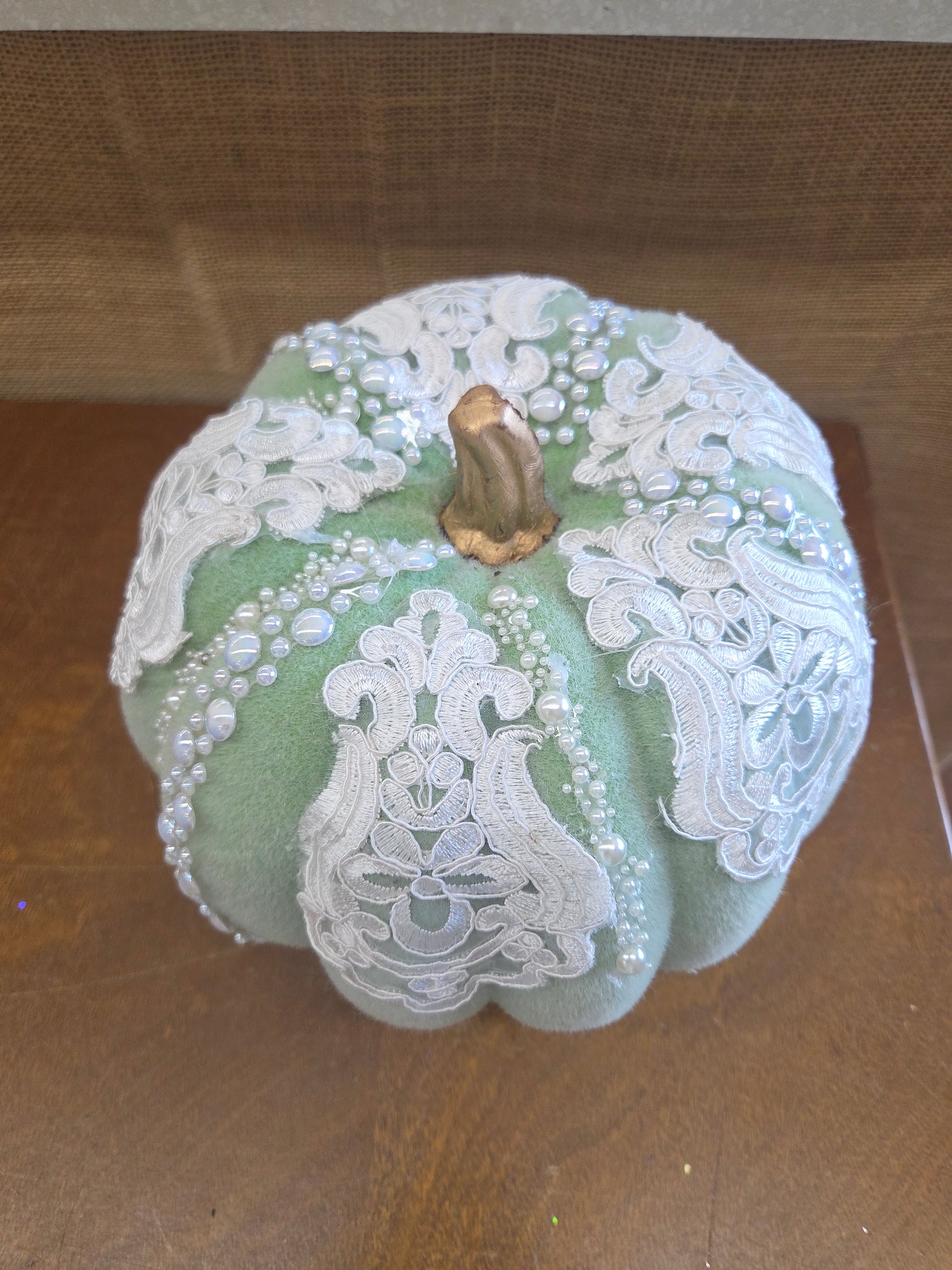 Green  Velvet Pumpkin