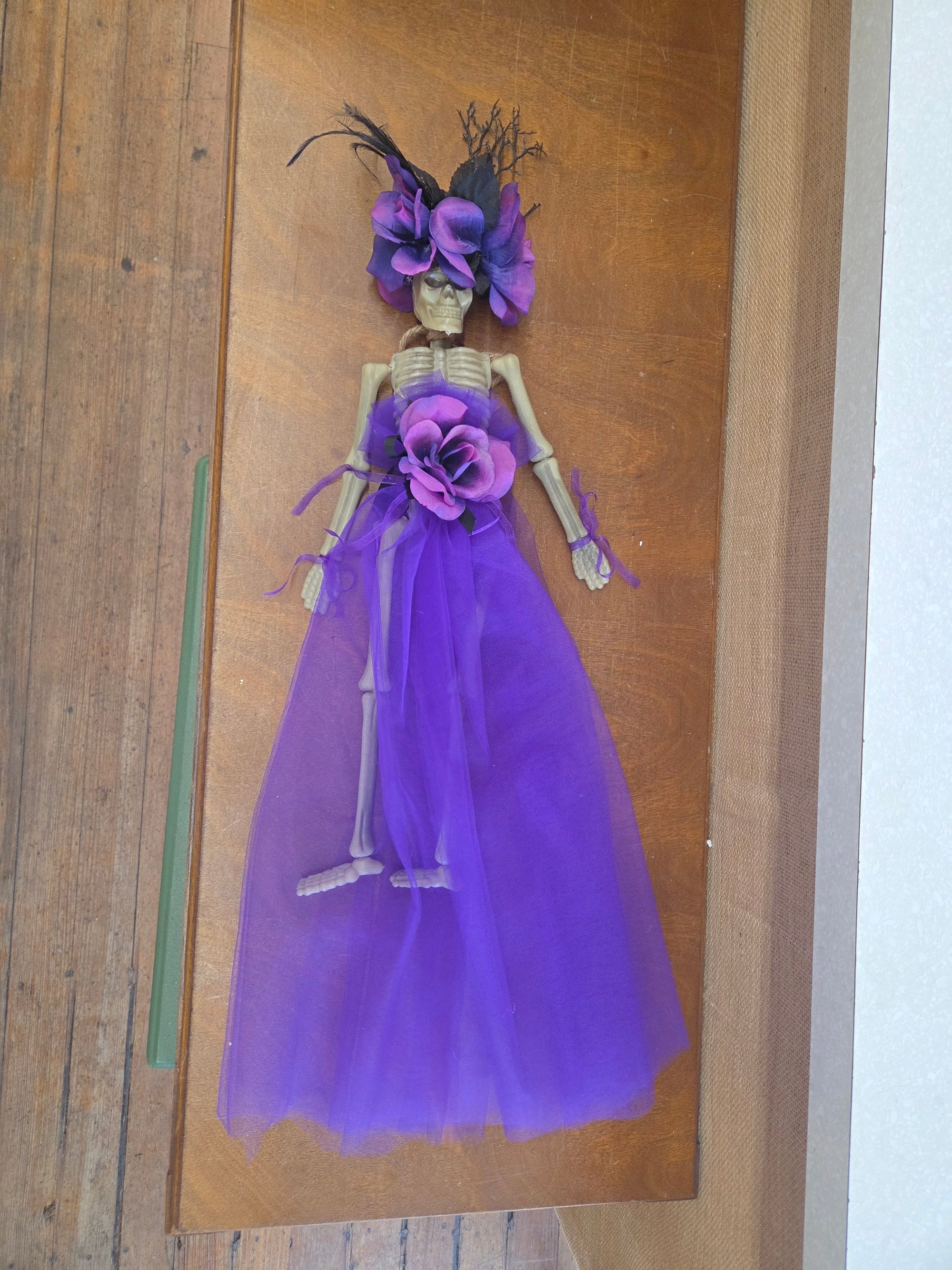White and Purple  Skeleton