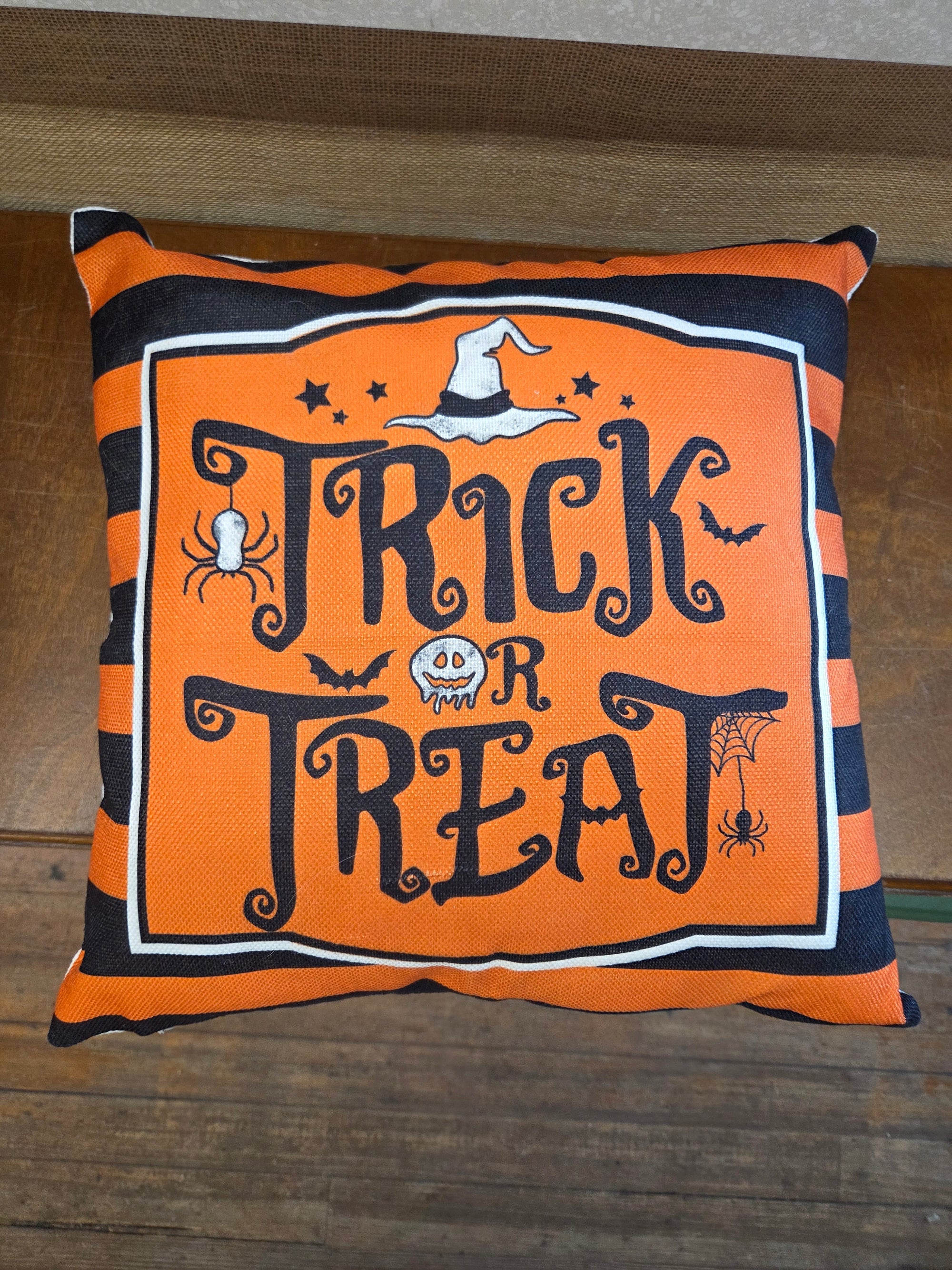 Black and Orange  Pillow