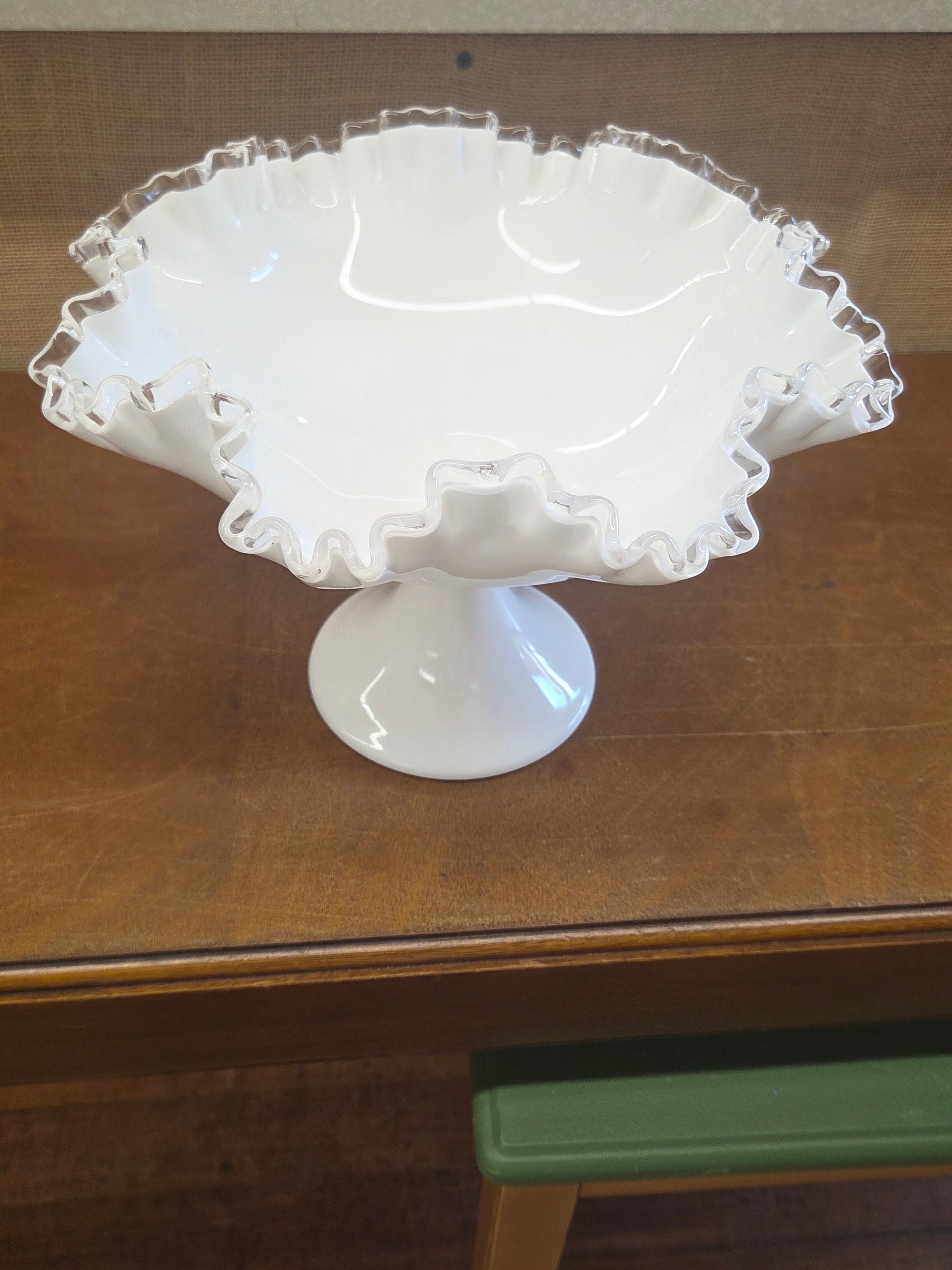 White  Pedestal Bowl