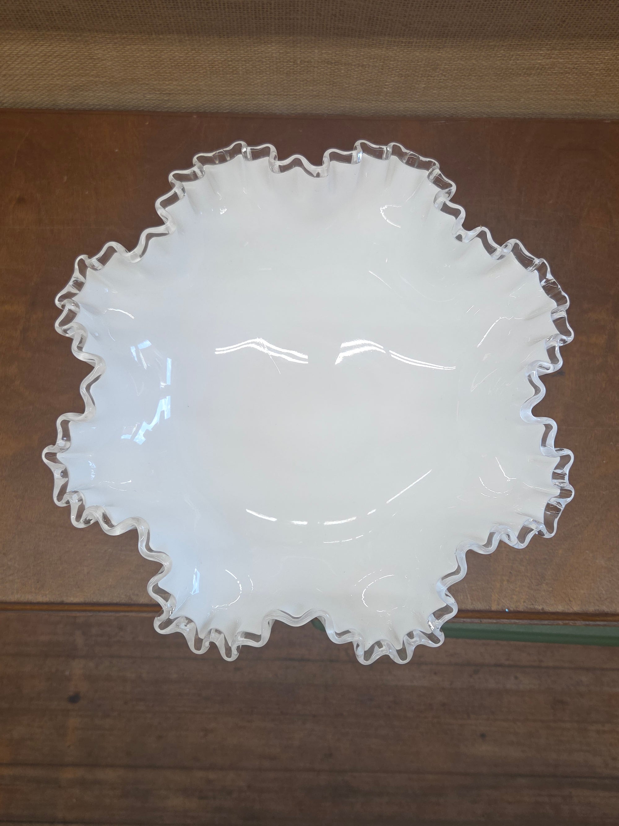 White  Pedestal Bowl