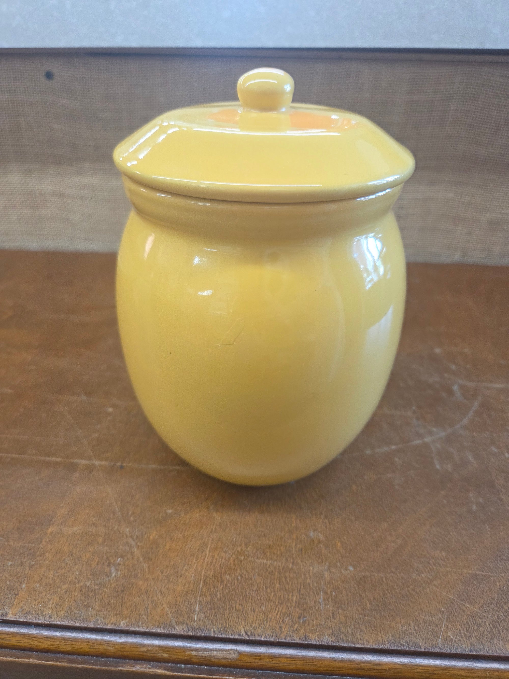 Yellow  Ceramic Cookie Jar