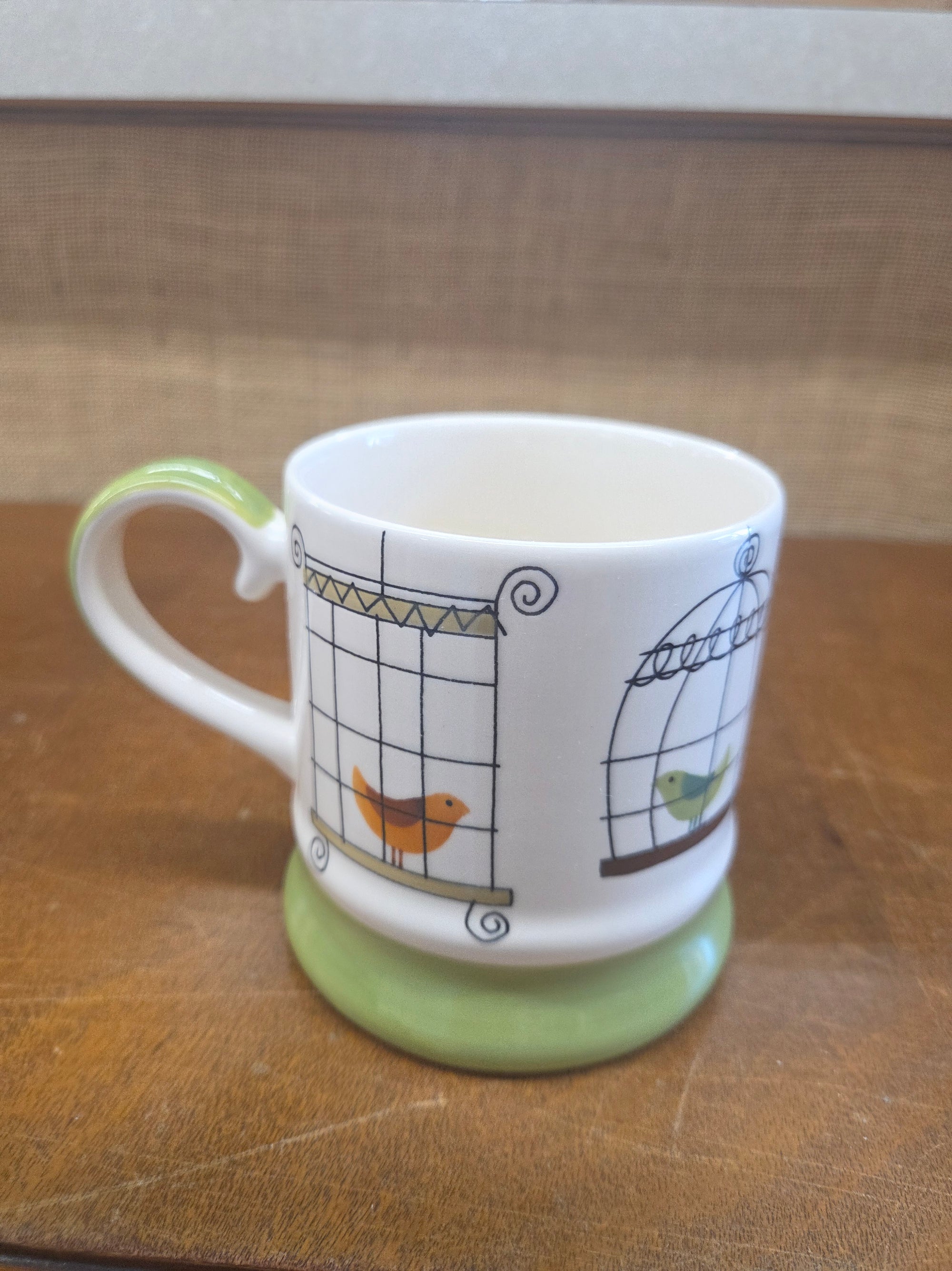 White and Green  Mug