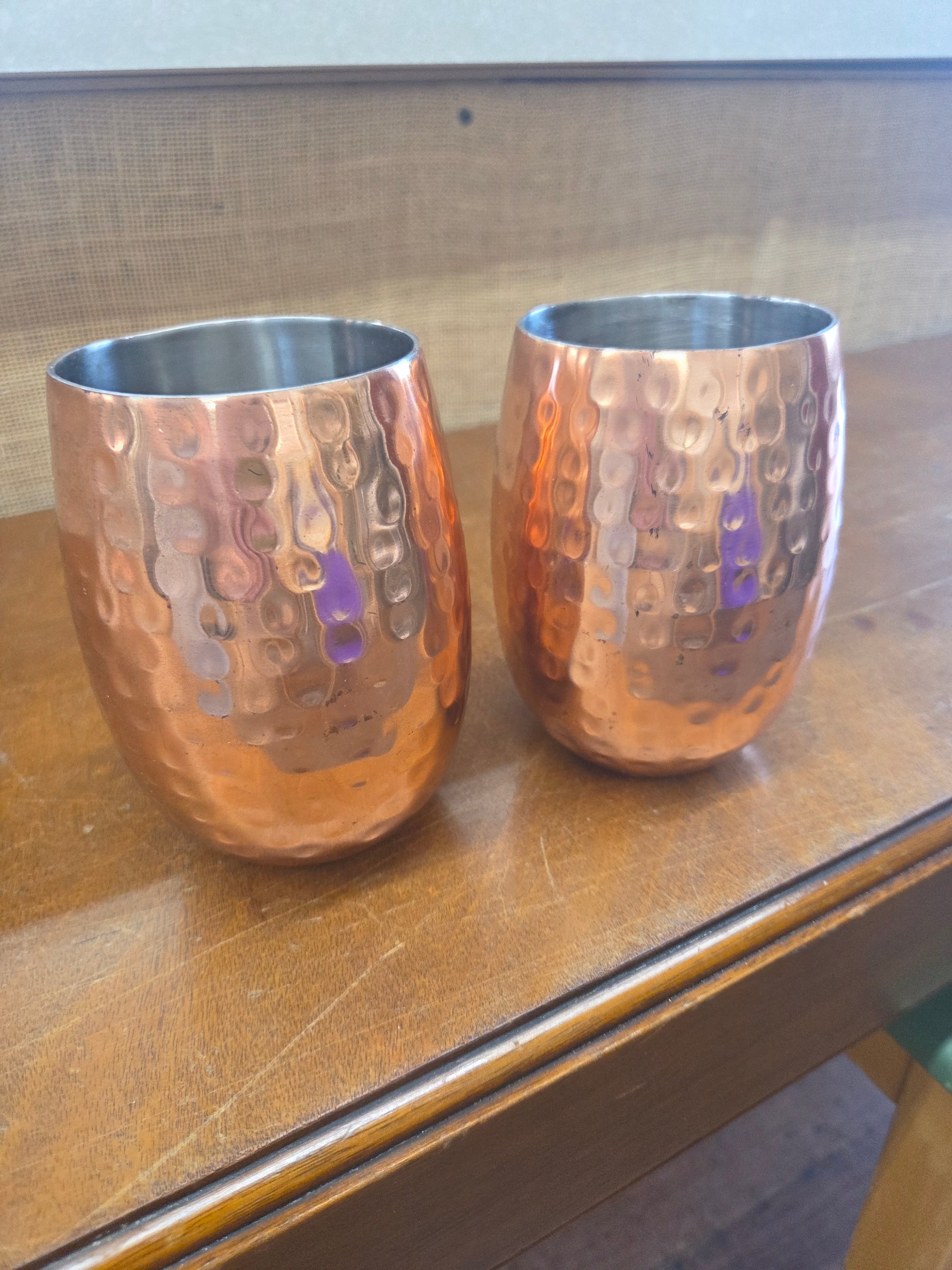 Copper  Mugs Set of 2, 2 pc