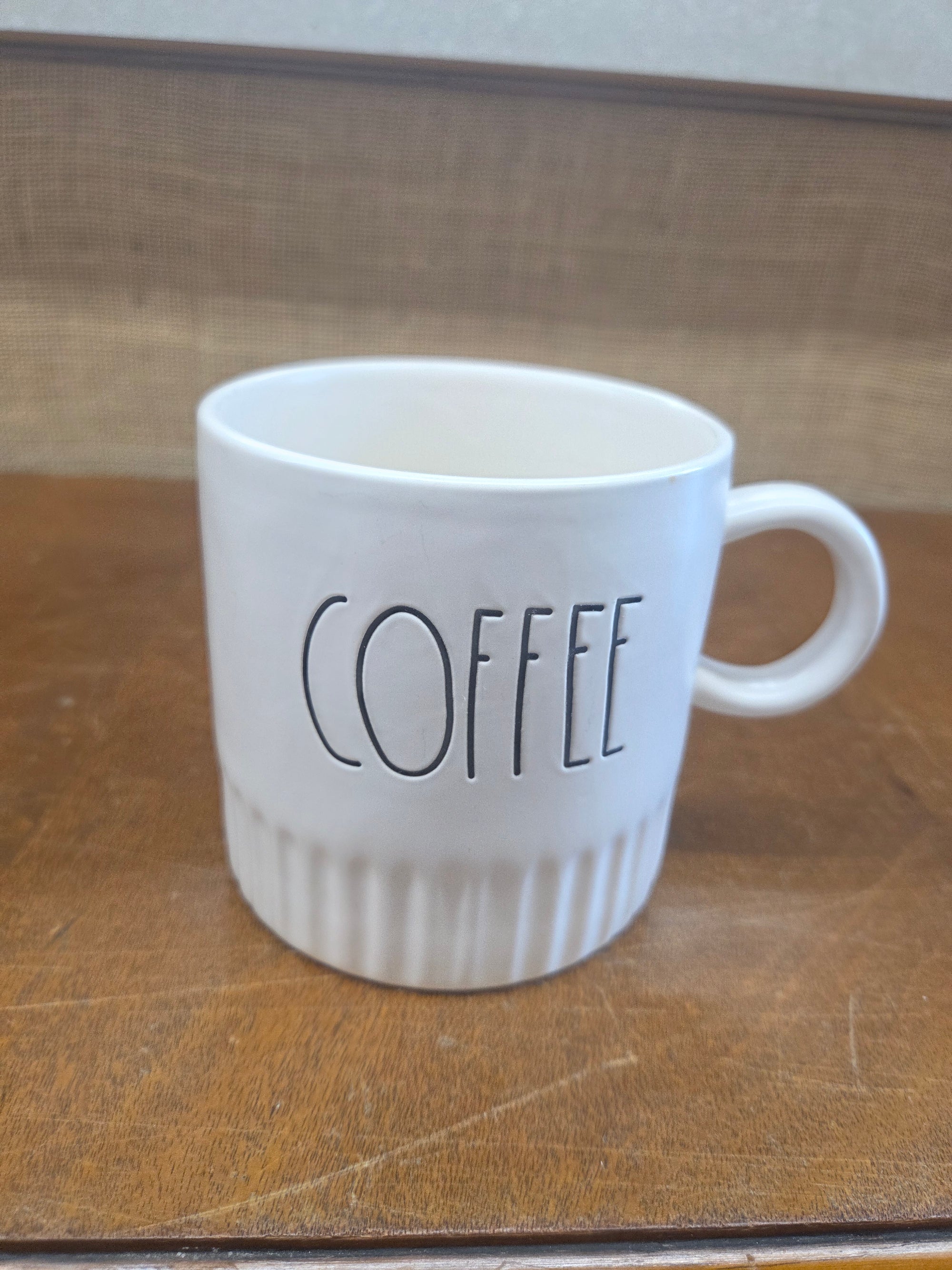 White Rae Dunn Mug