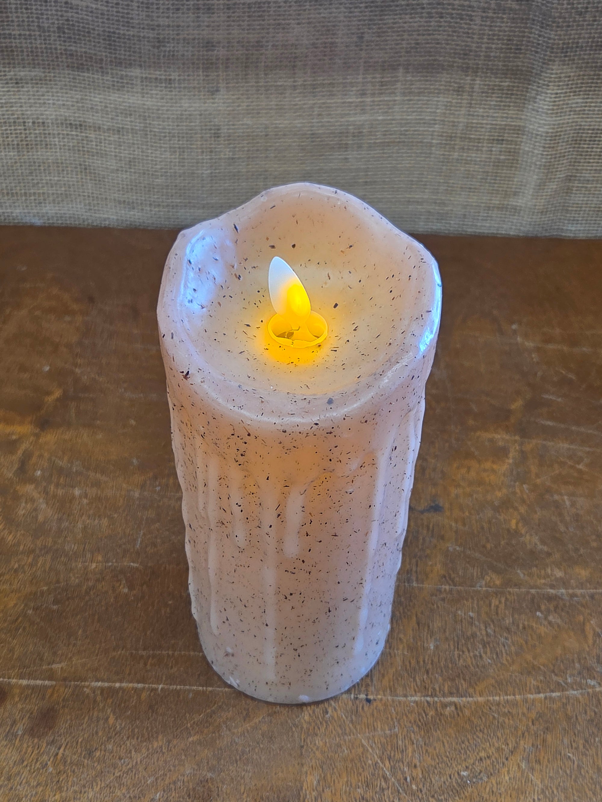 Orange  Faux Candle