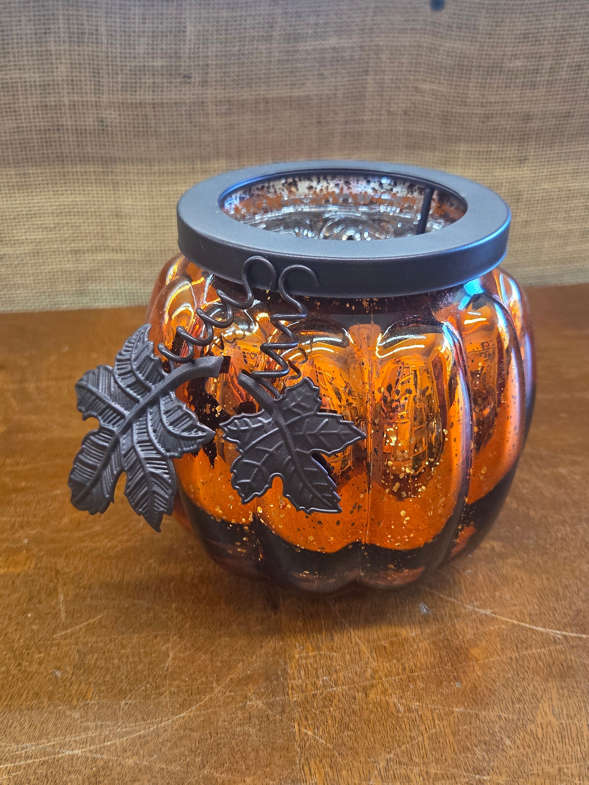Orange  Candle Holder