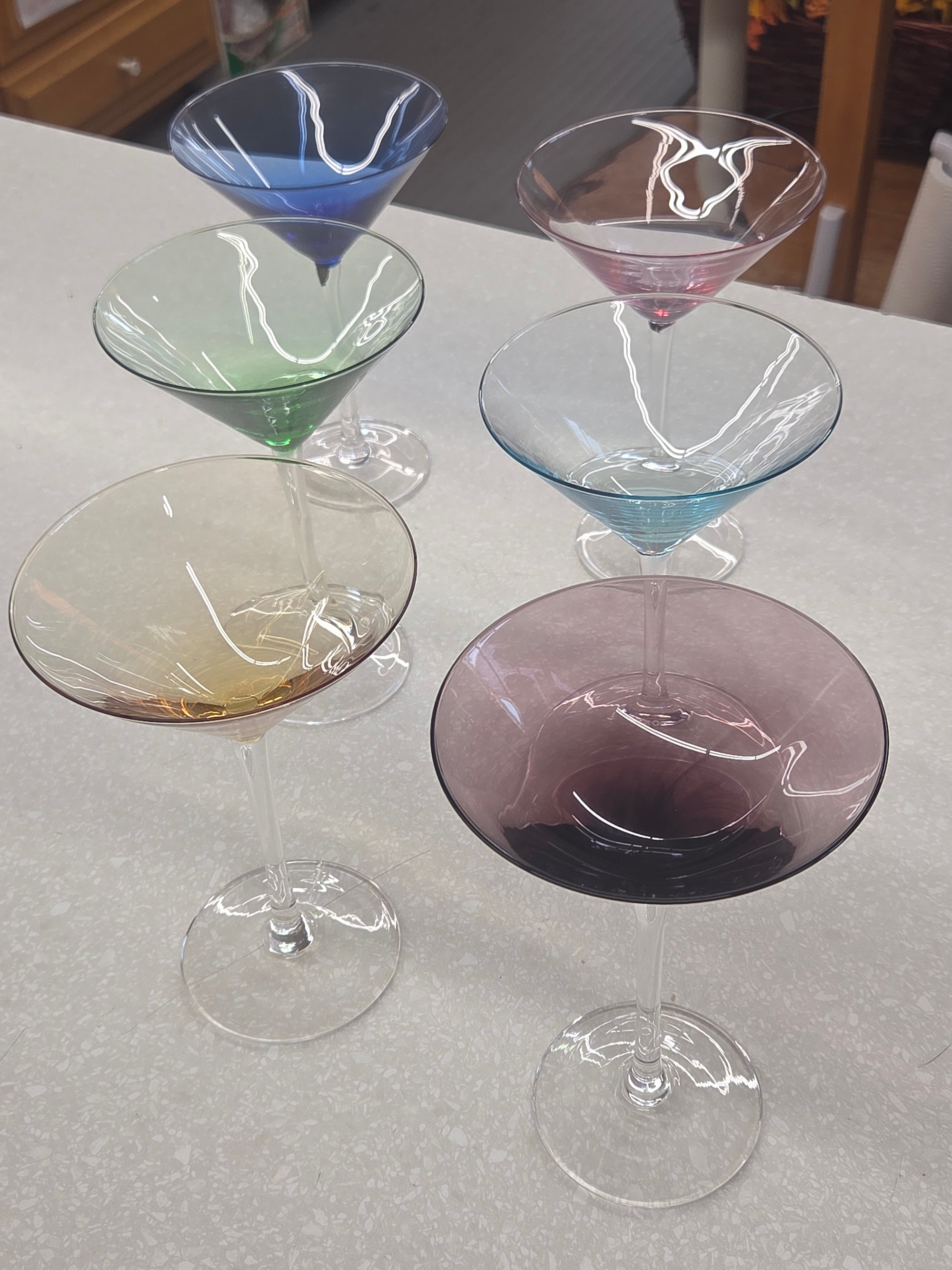 Martini Glasses, Set of 6