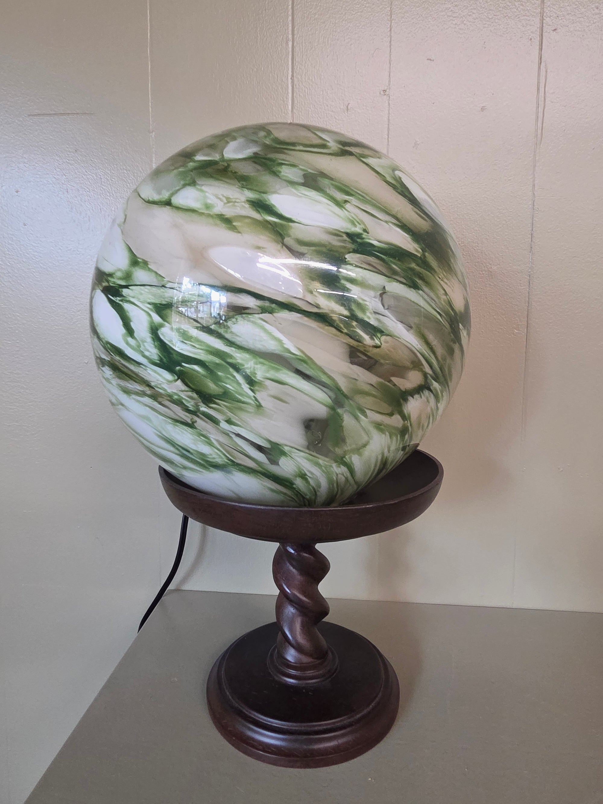 Marbled Glass Globe