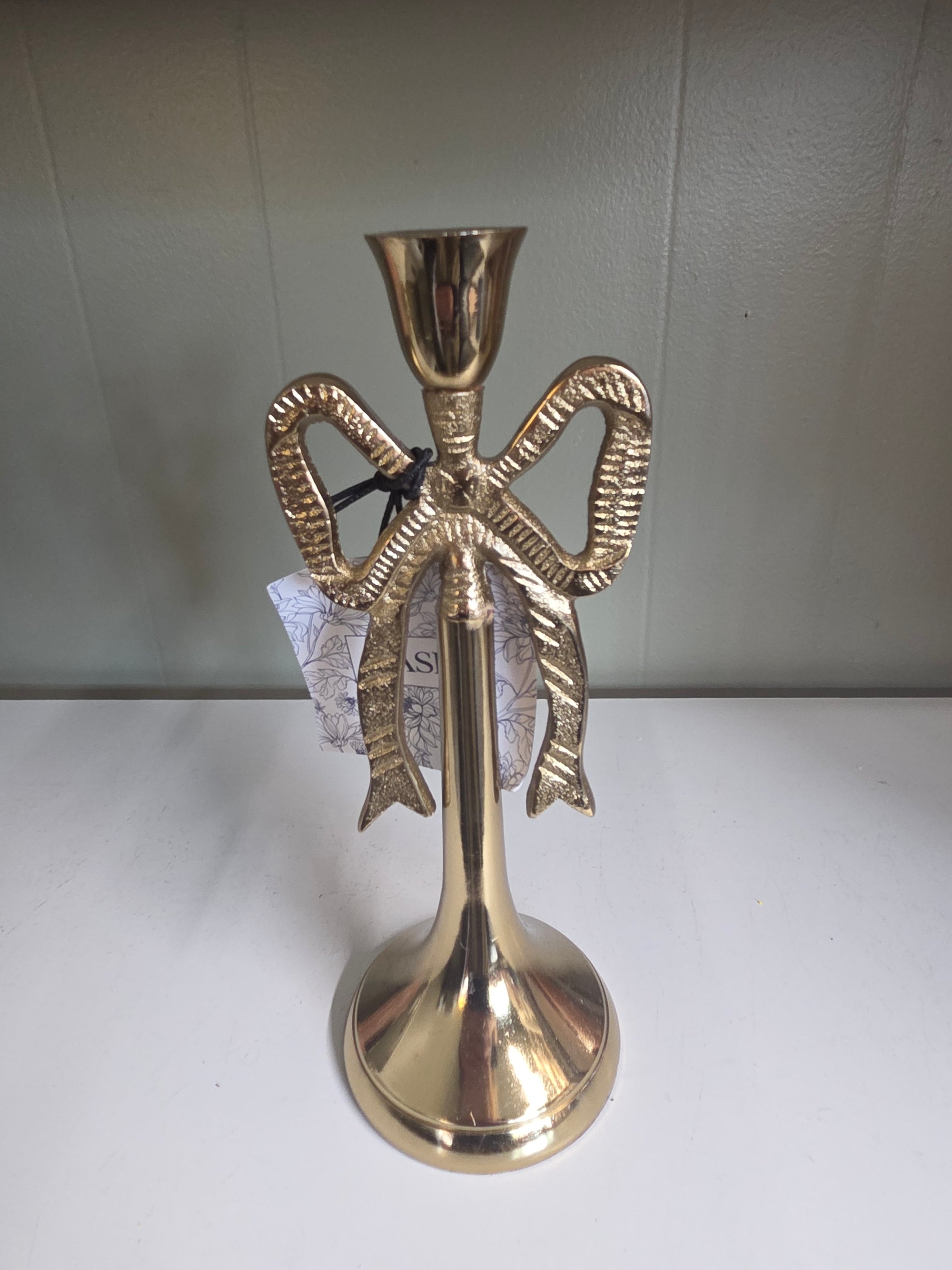 Bow Candlestick Holder