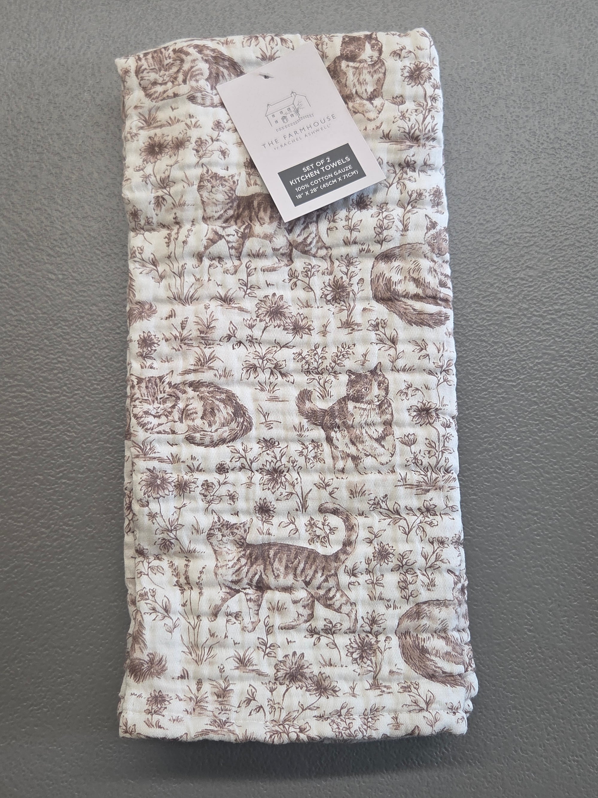 Cat Towels, Set of 2