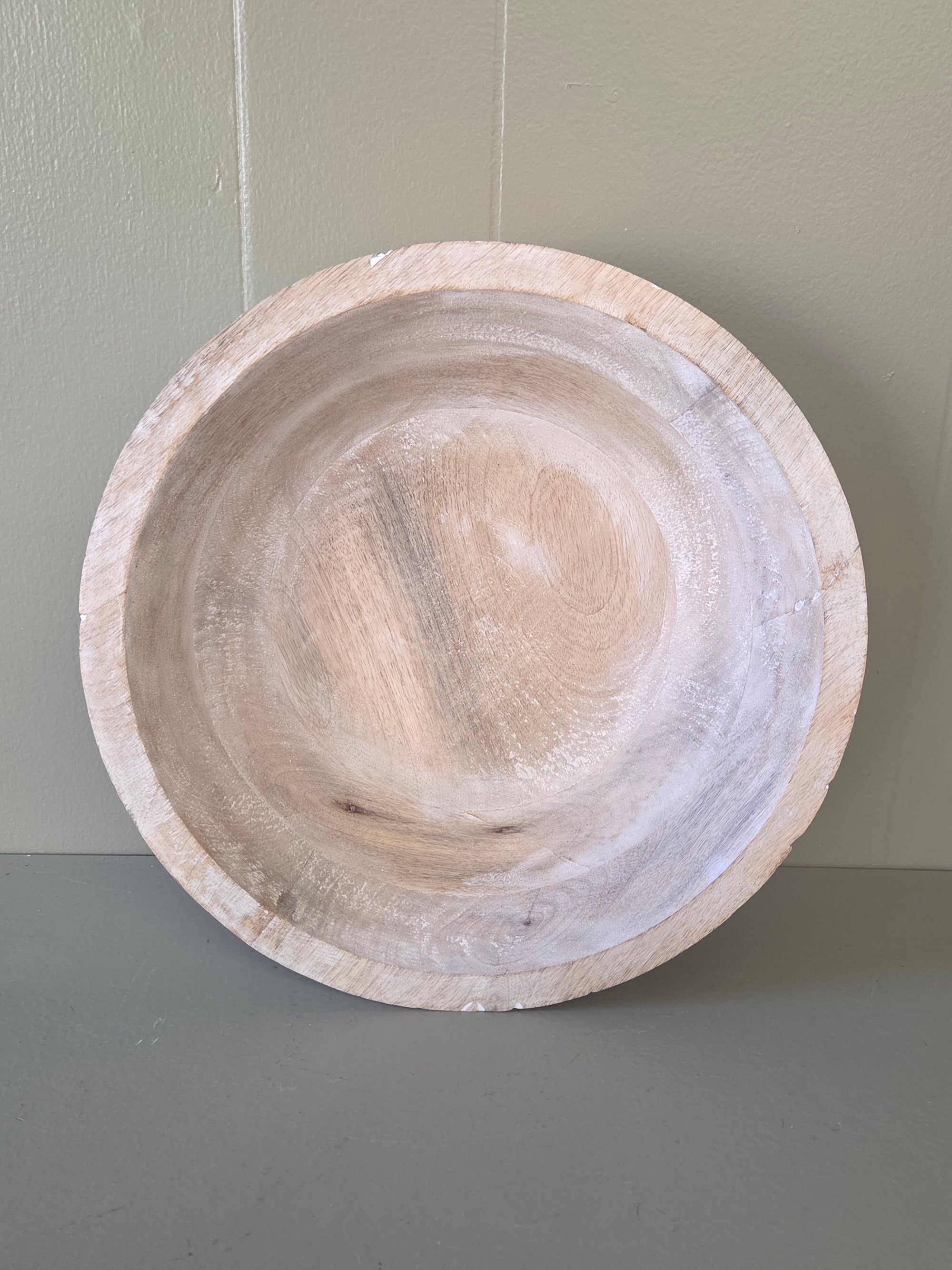 Wooden Snowflake Bowl, As Is