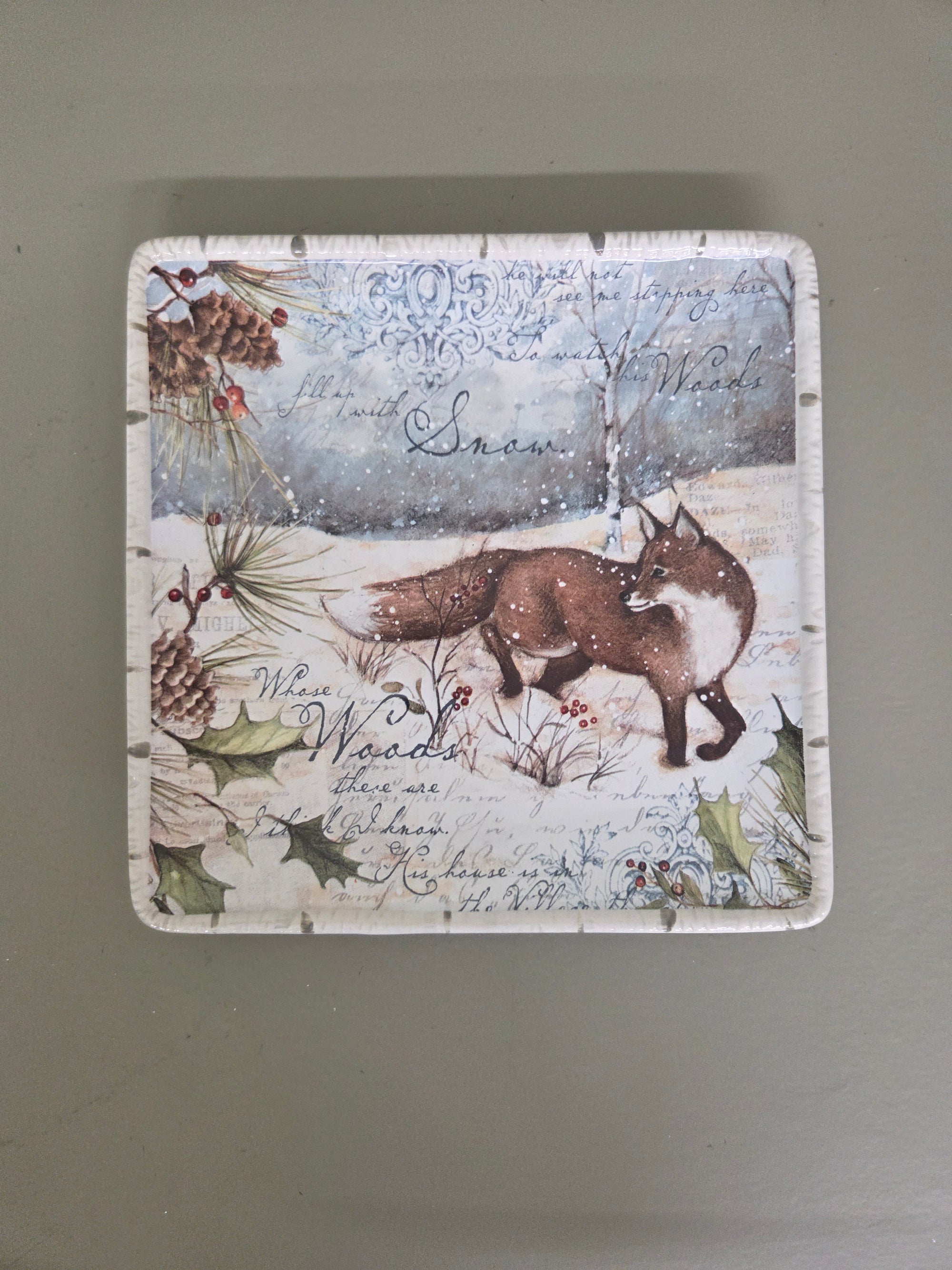 Winter Fox Plate