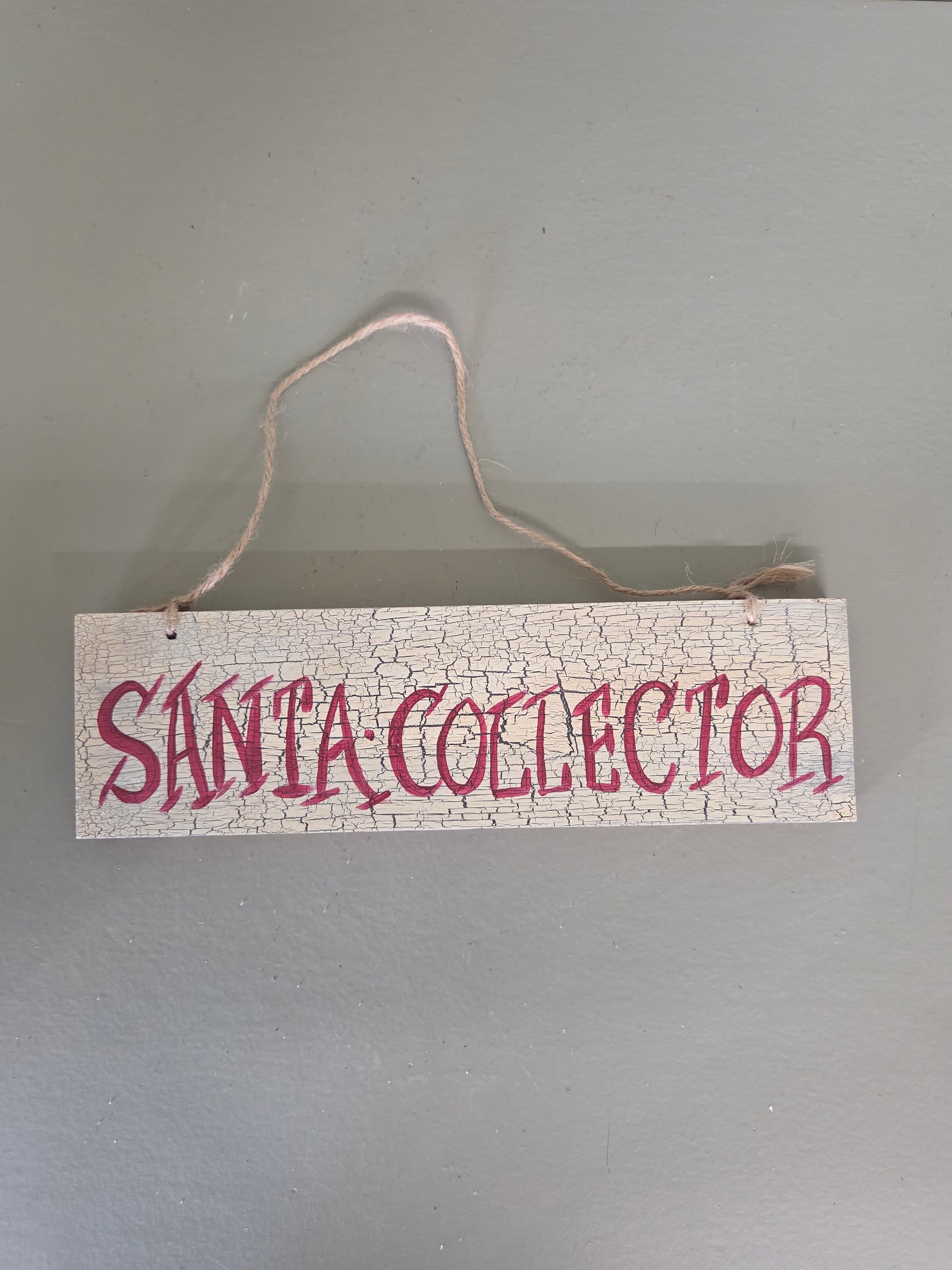 Santa Collector Sign