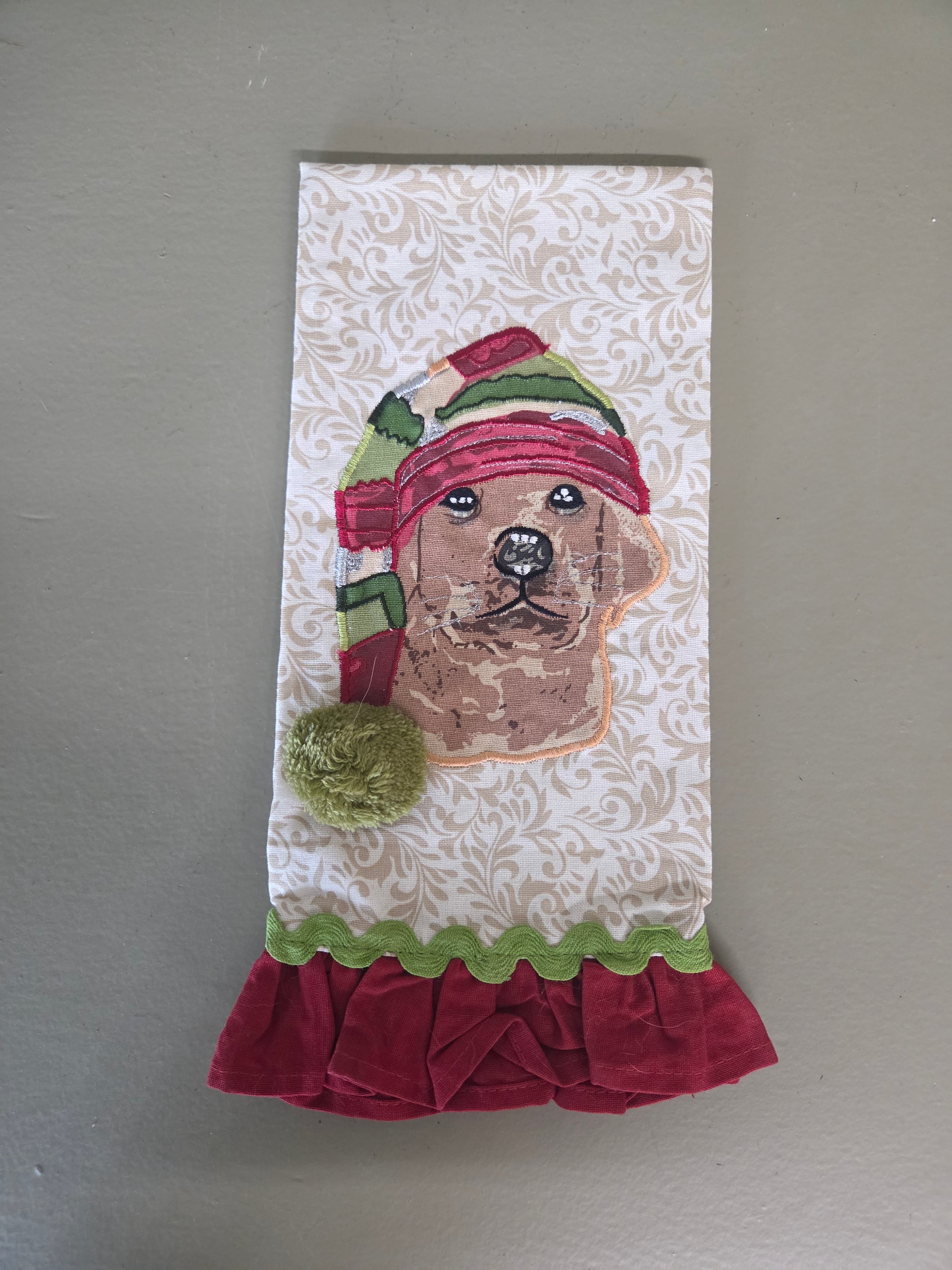 Winter Dog Face Towel