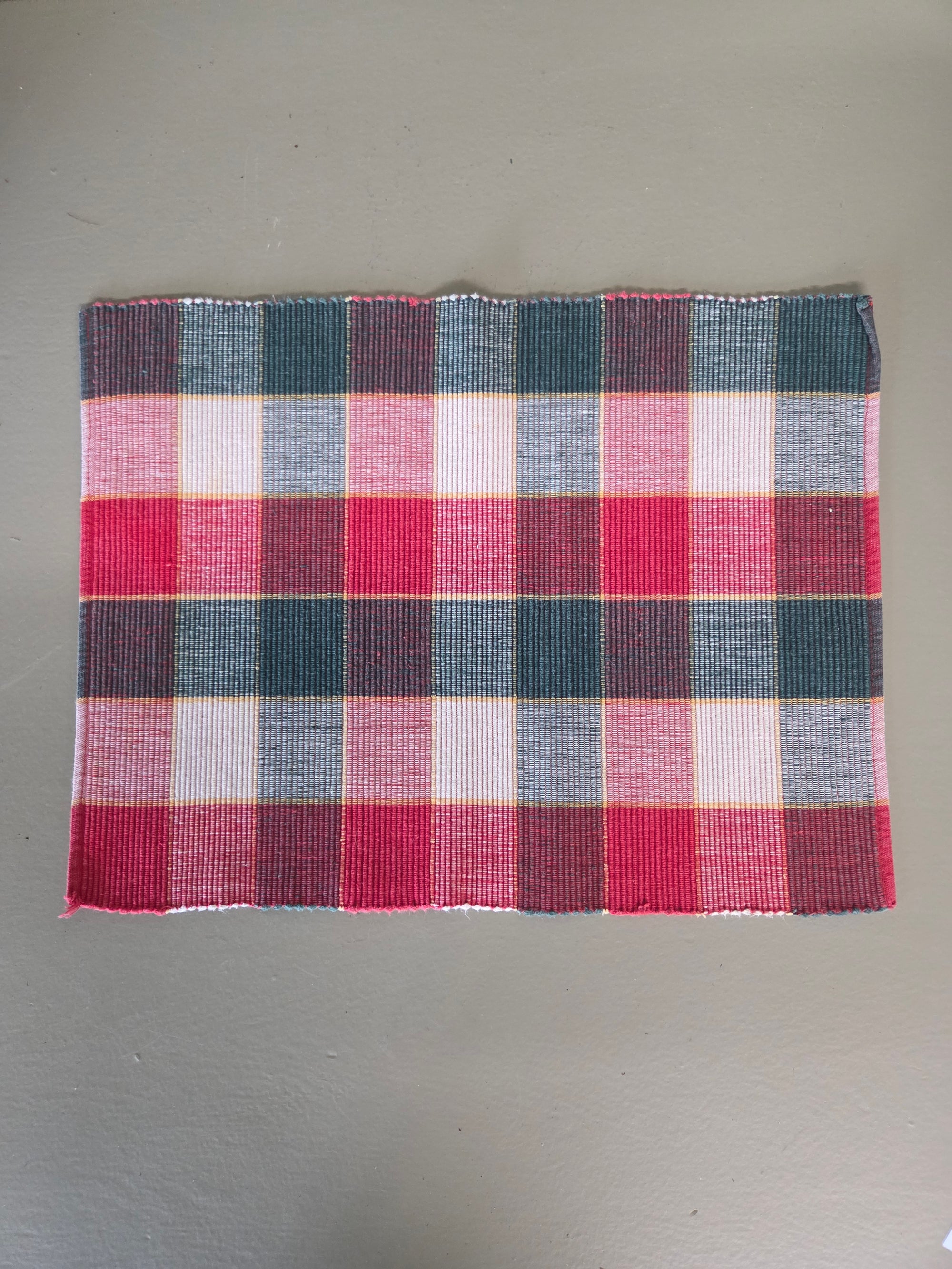 Christmas Checked Placemats, Set of 4