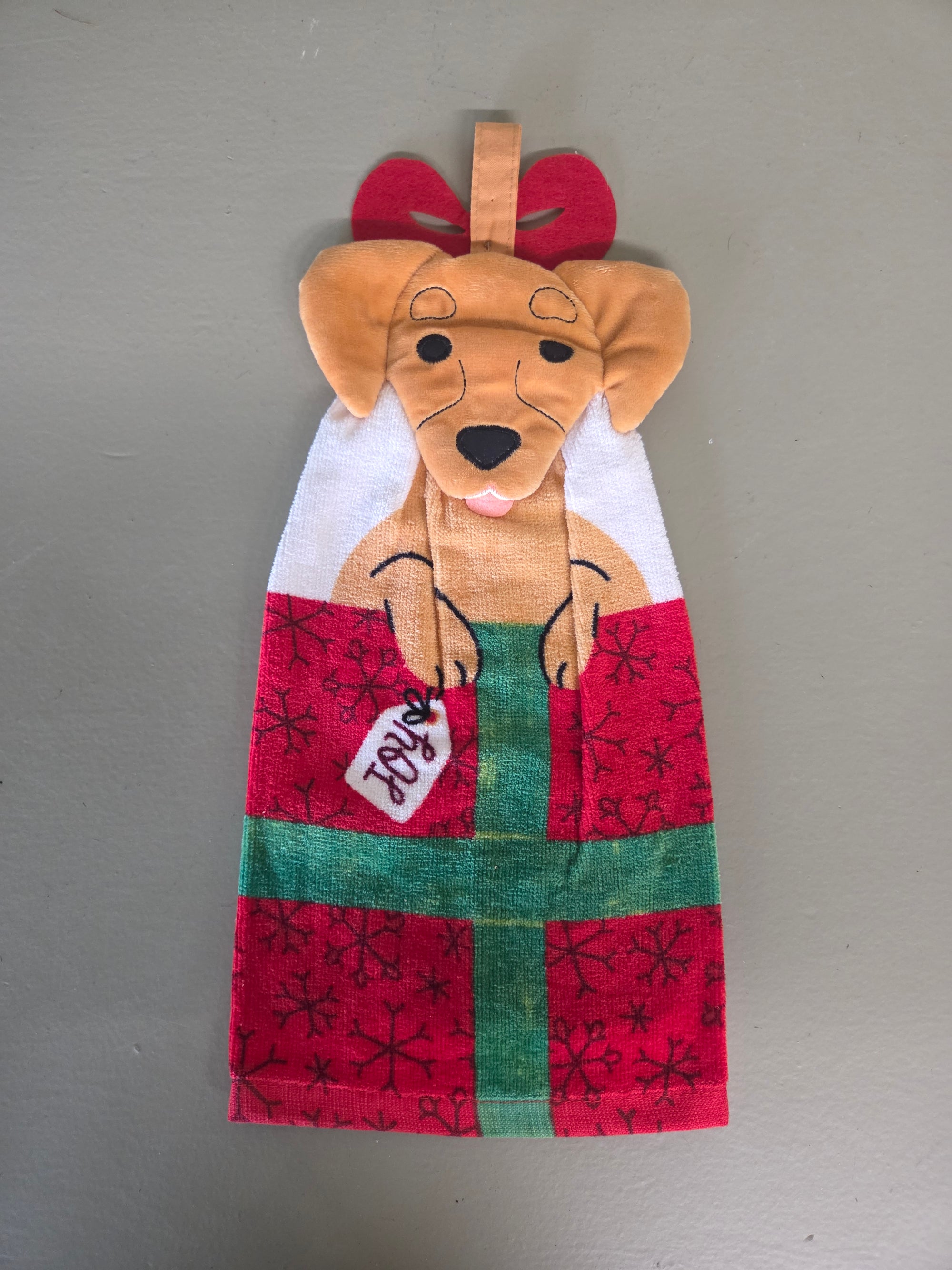 Christmas Dog Towel