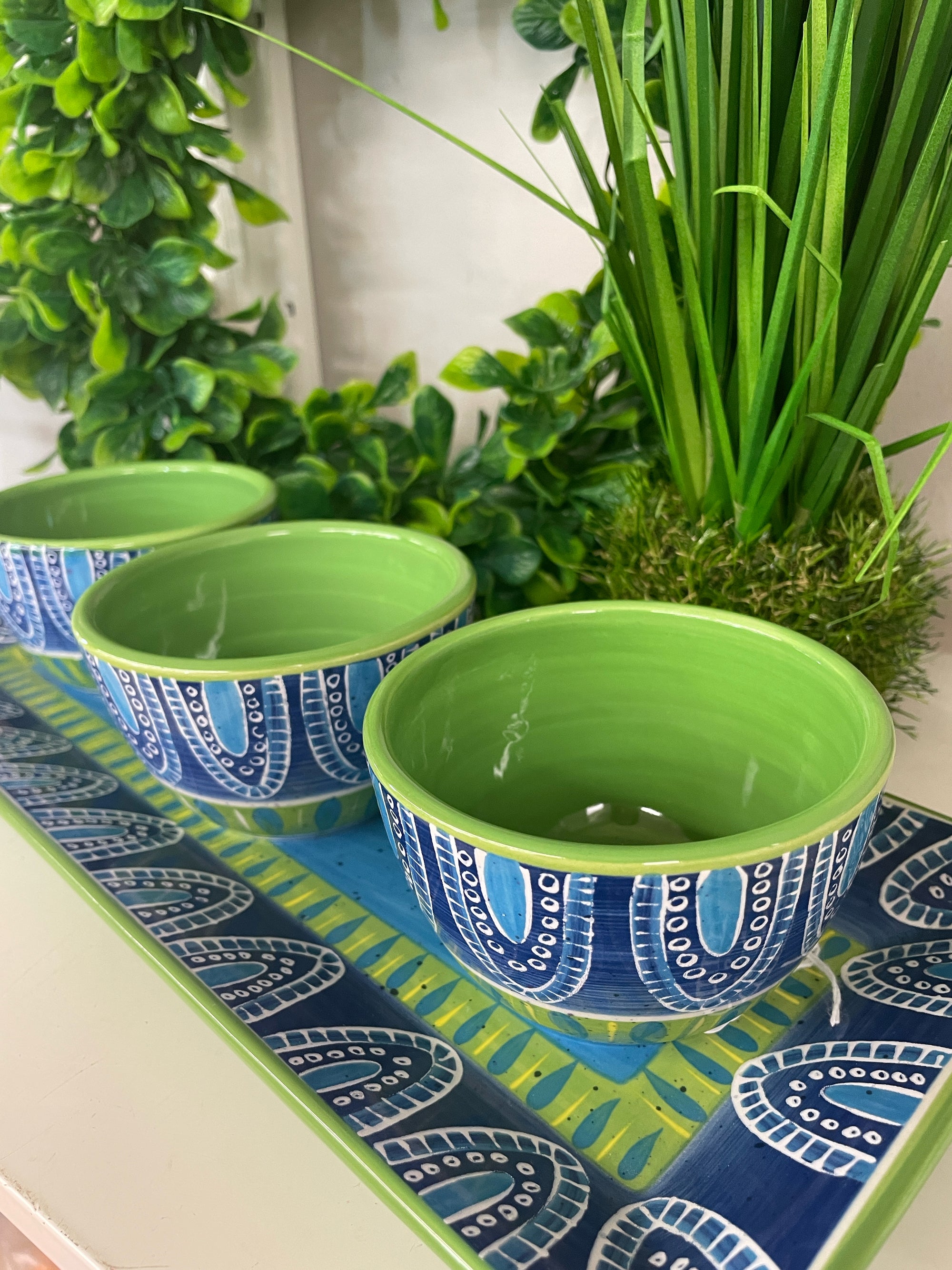 Dip Bowls on Tray