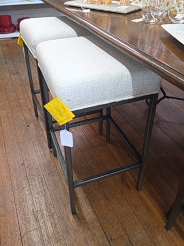 White and  Black  Barstool