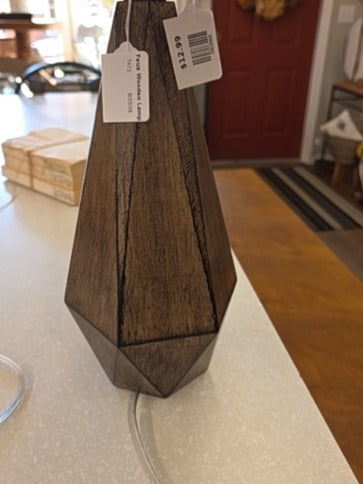 Brown  Faux Wooden Lamp