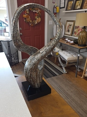 Pearl & Black  Abstract Sculpture