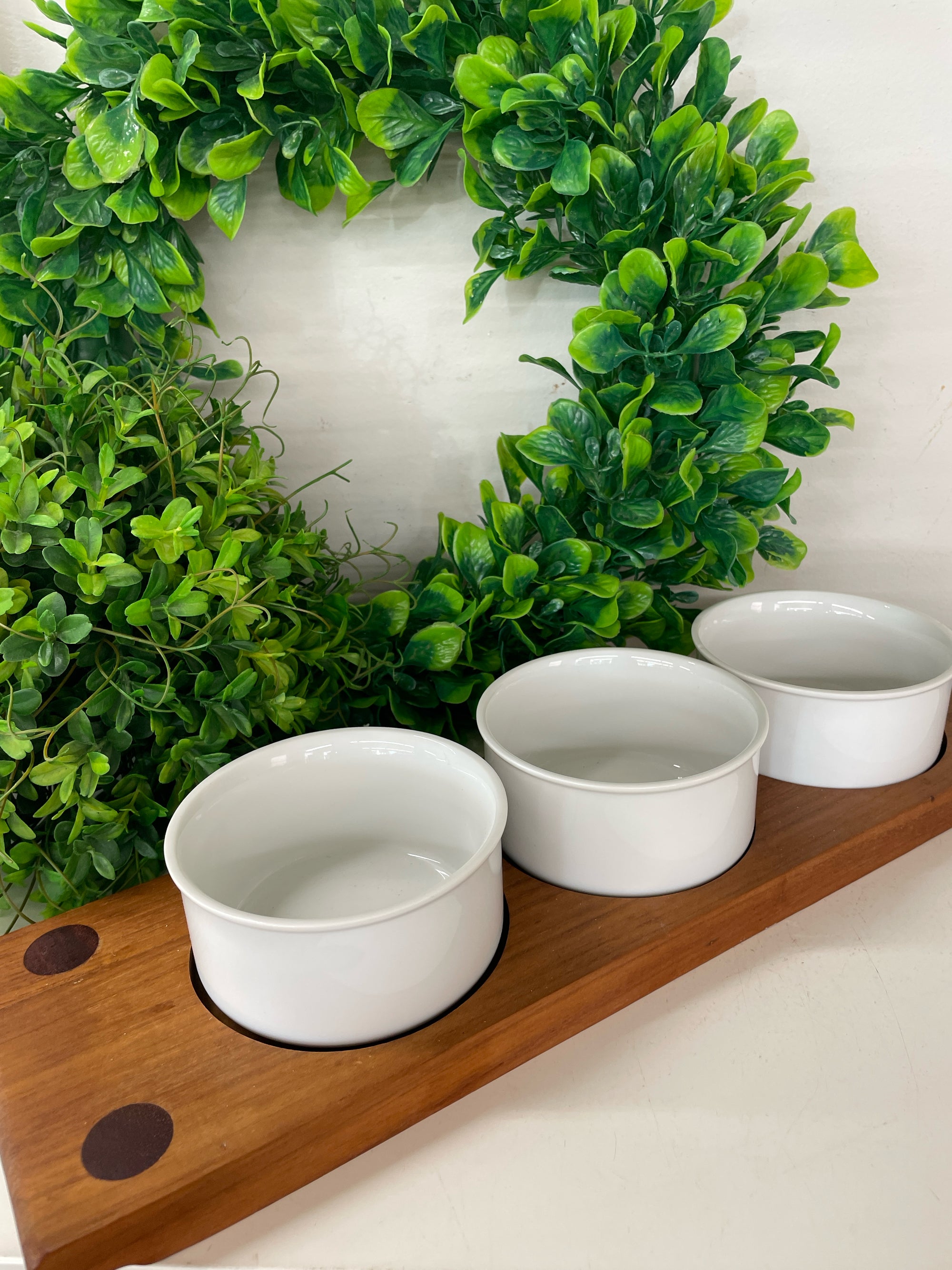 Dip Bowls on Tray