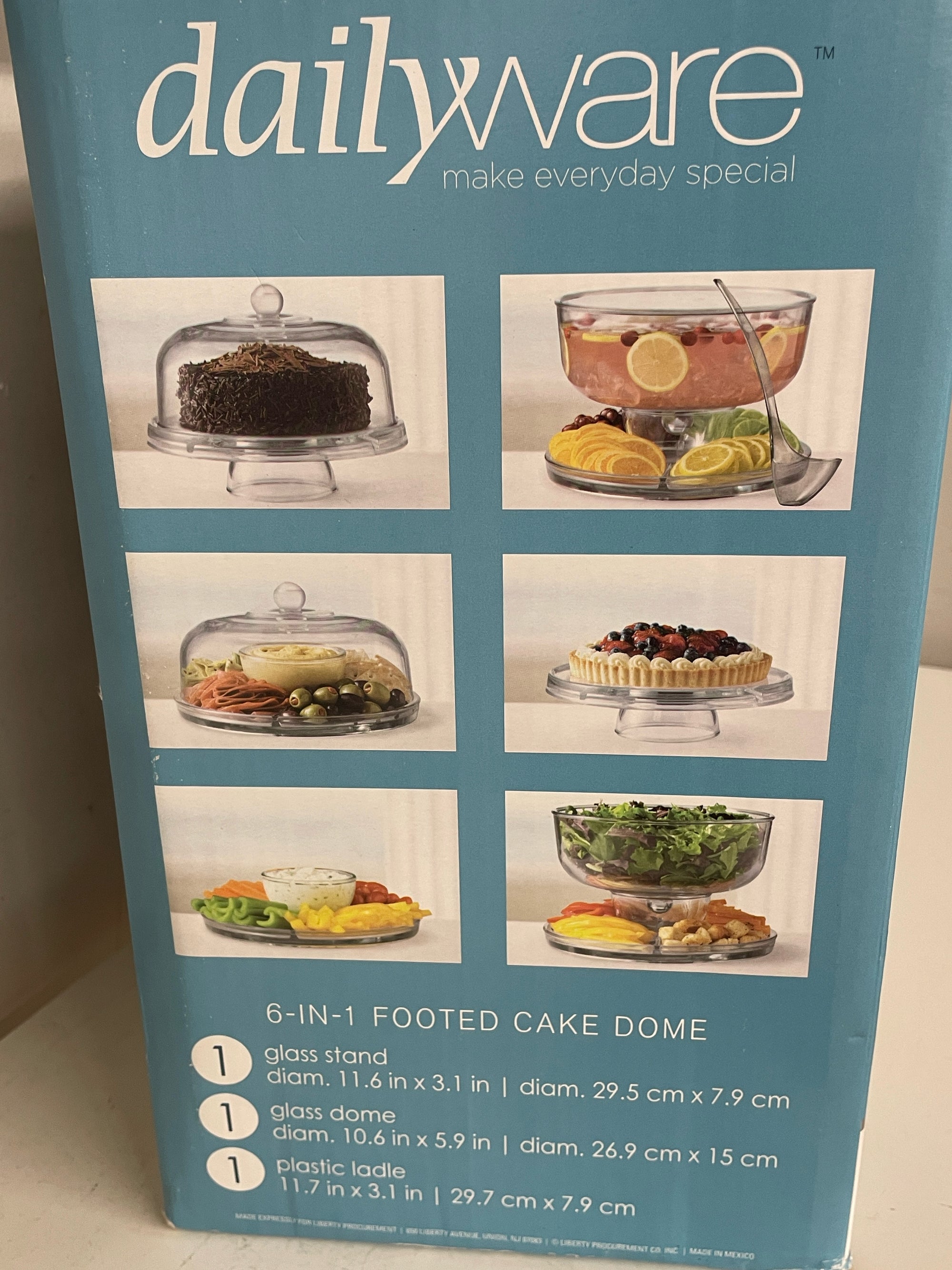 Cake Plate, Dome, and Ladle