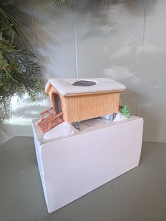 Dept. 56 Covered Wooden Bridge, Has Box