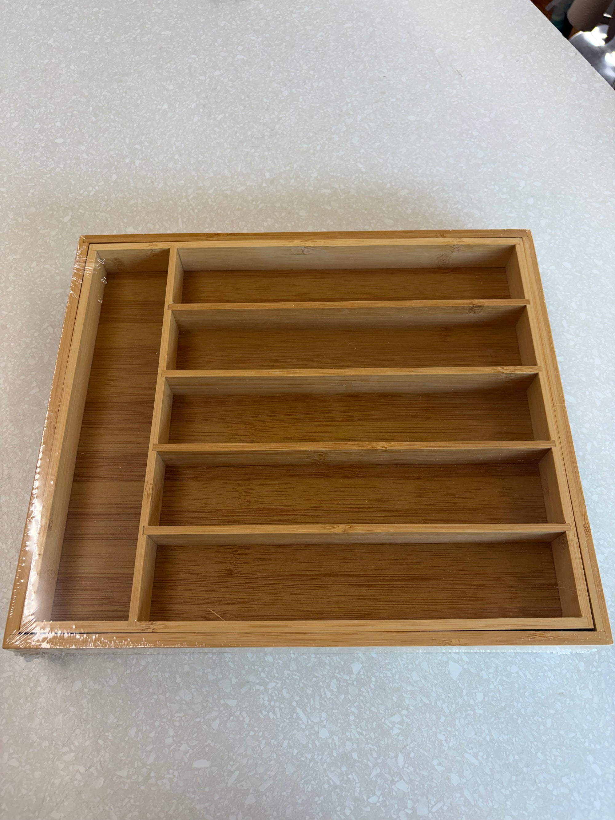 Bamboo Silverware Organizer
