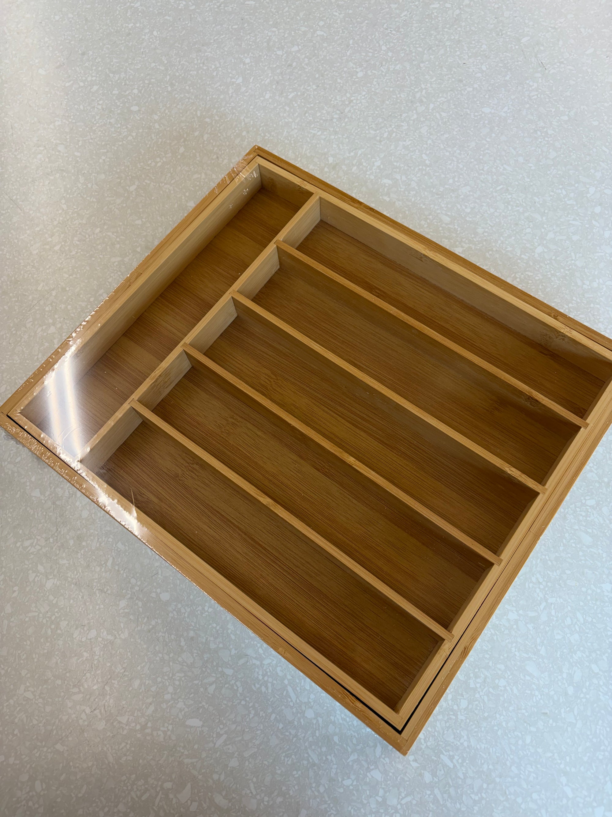 Bamboo Silverware Organizer