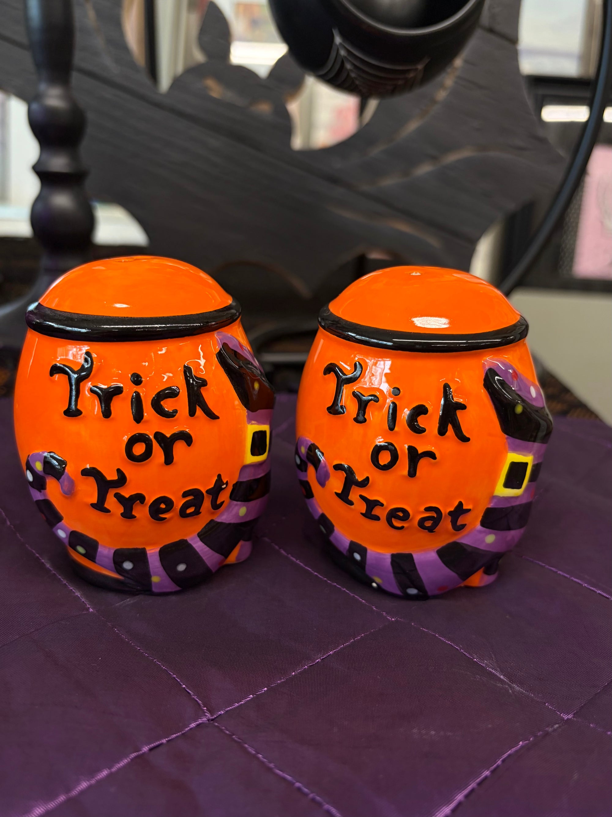Orange  Salt and Pepper Set, Set of 2