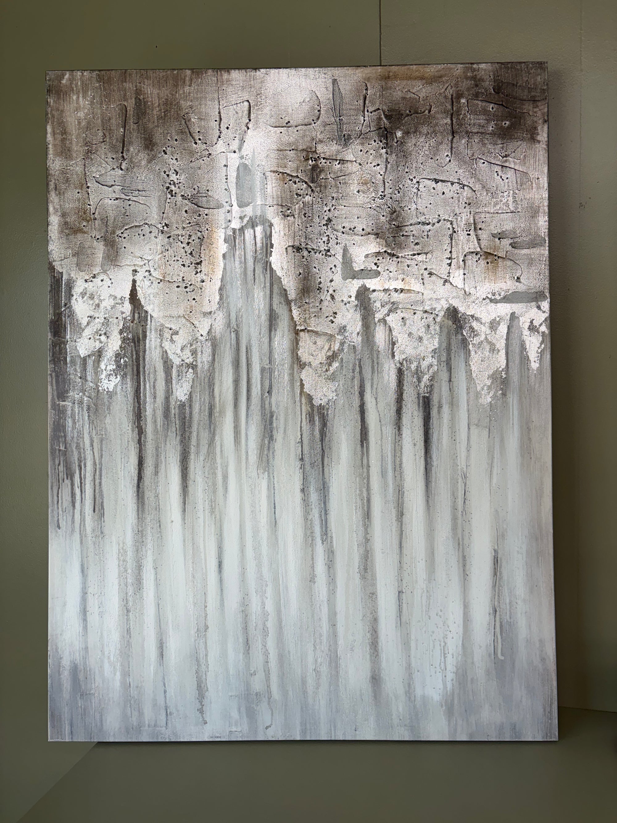 Silver  Canvas Art