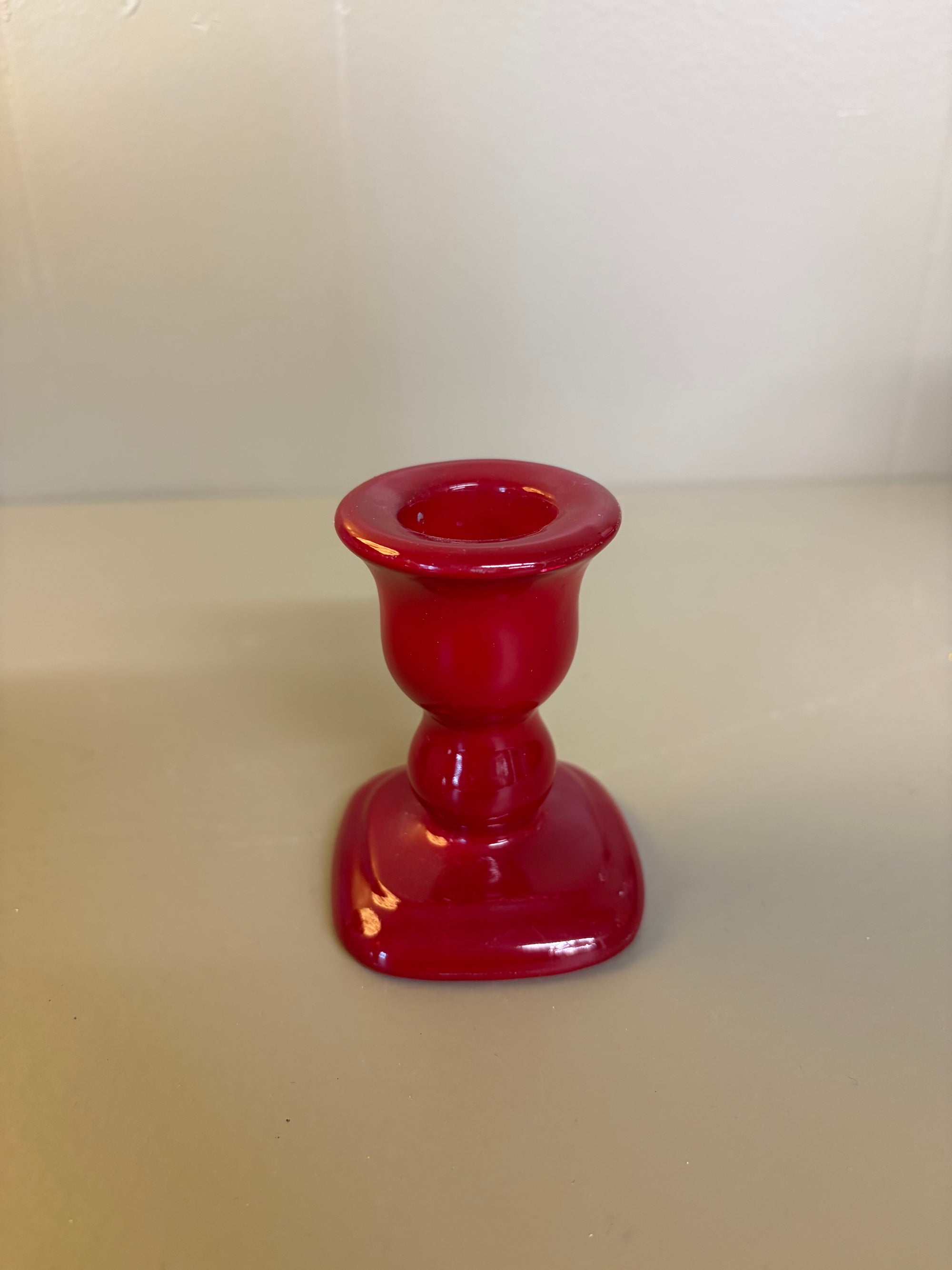 Red Candle Holder