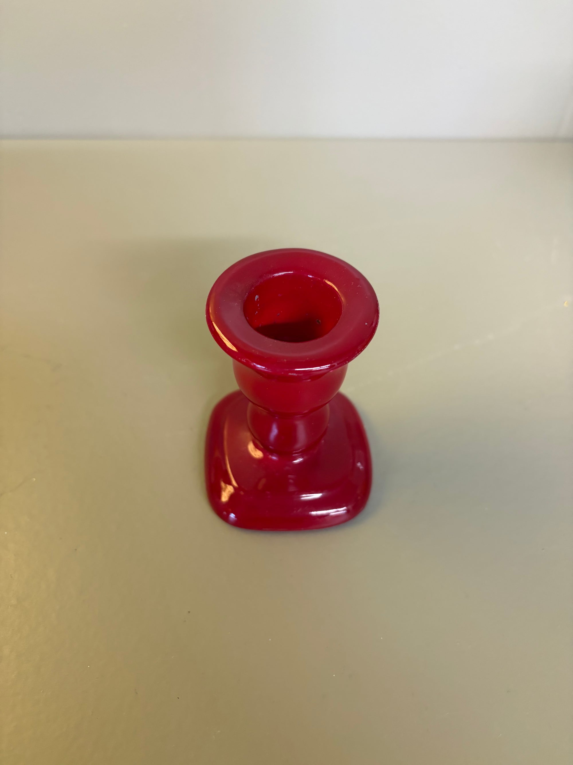 Red Candle Holder