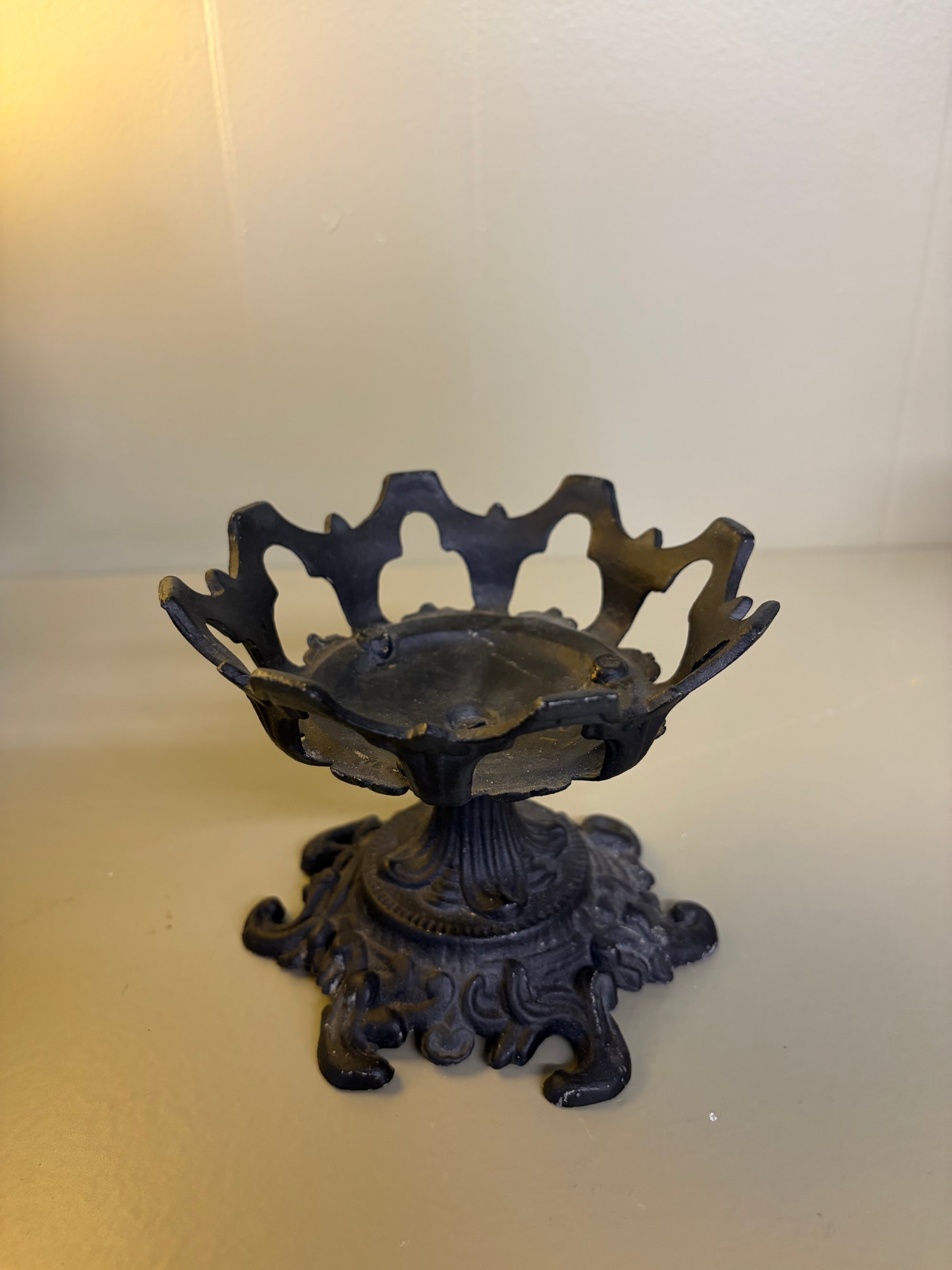 Cast Iron Candle Holder