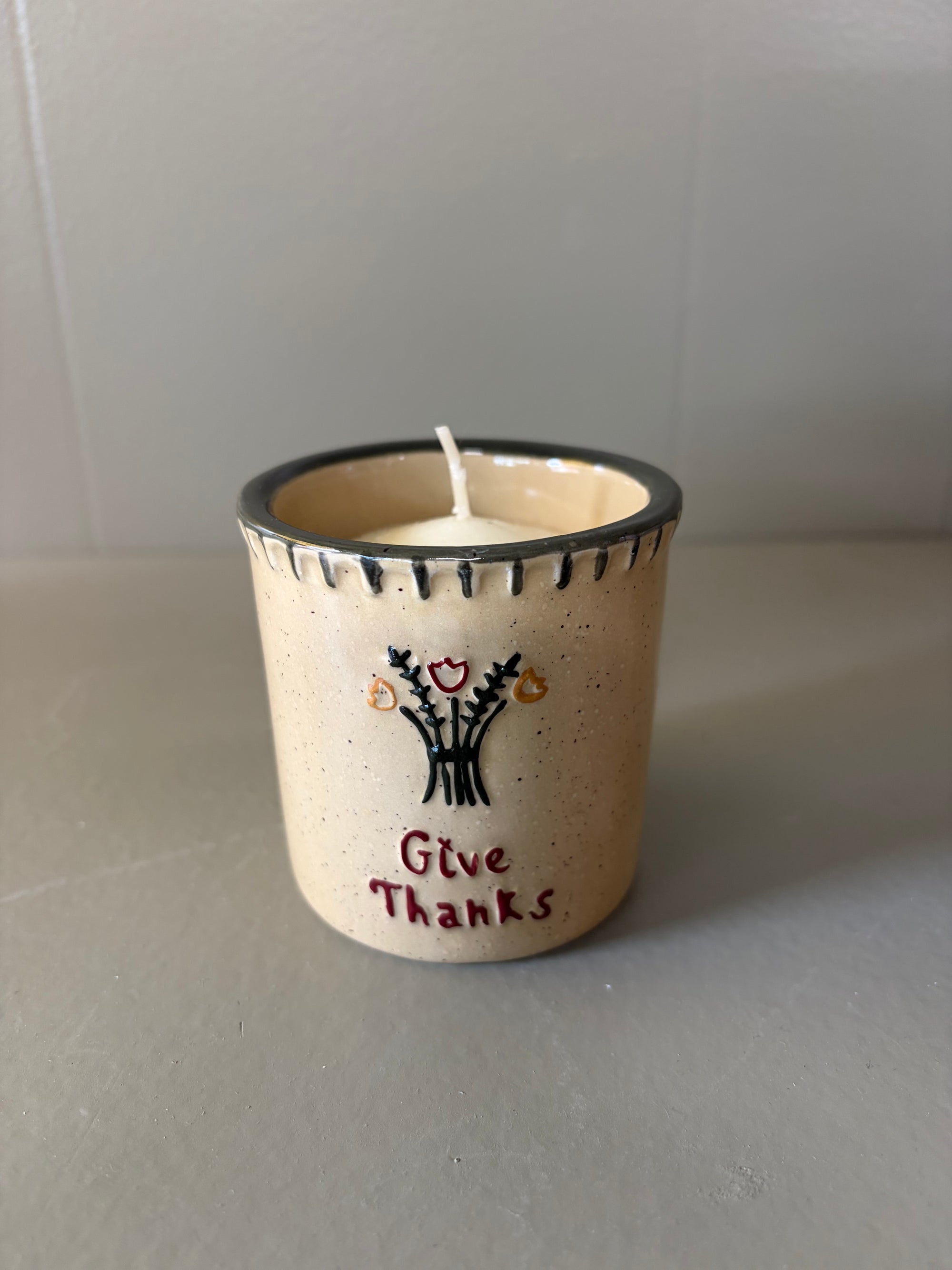 Give Thanks Candle Holder