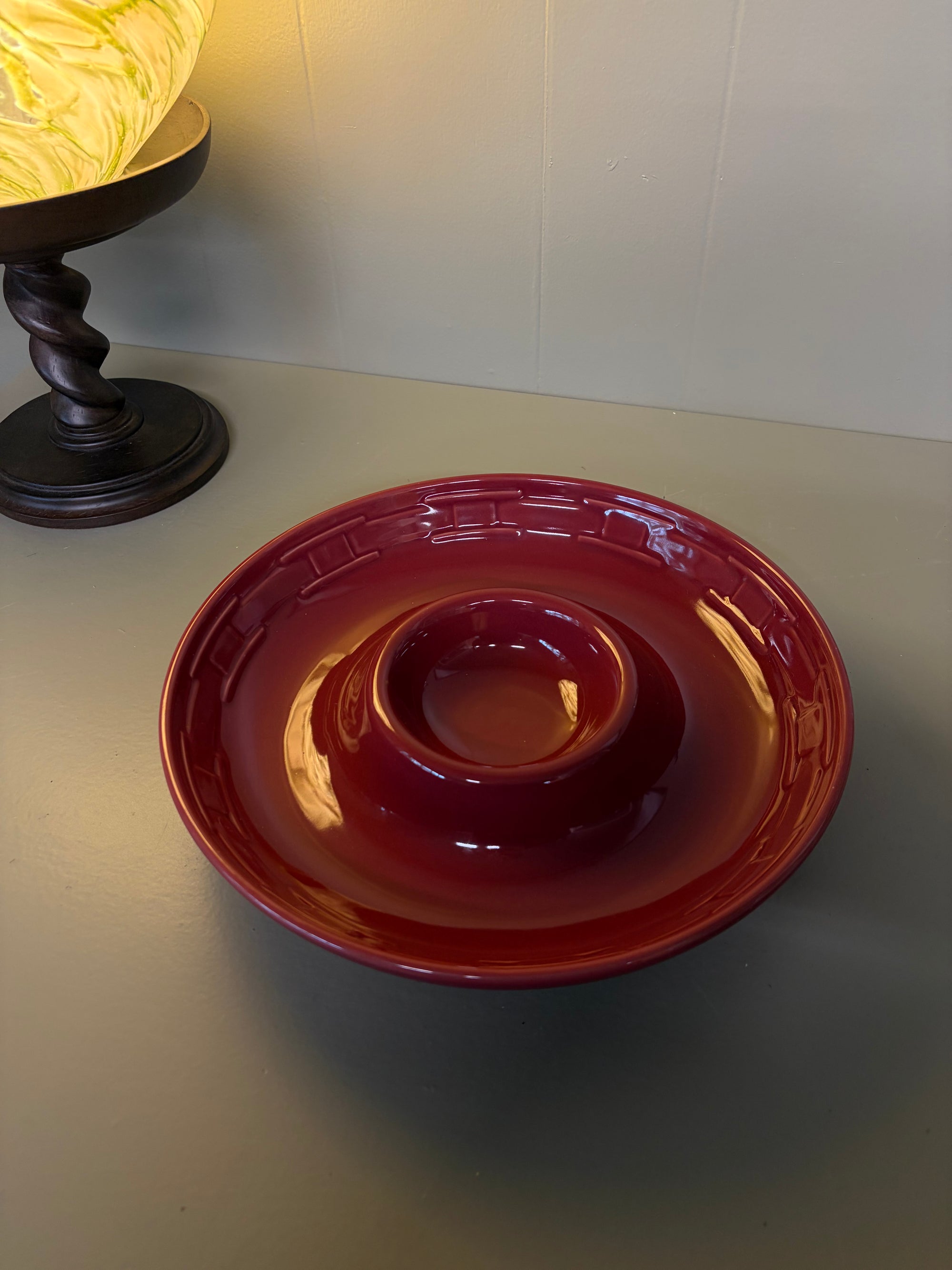 Longaberger Chip and Dip Bowl