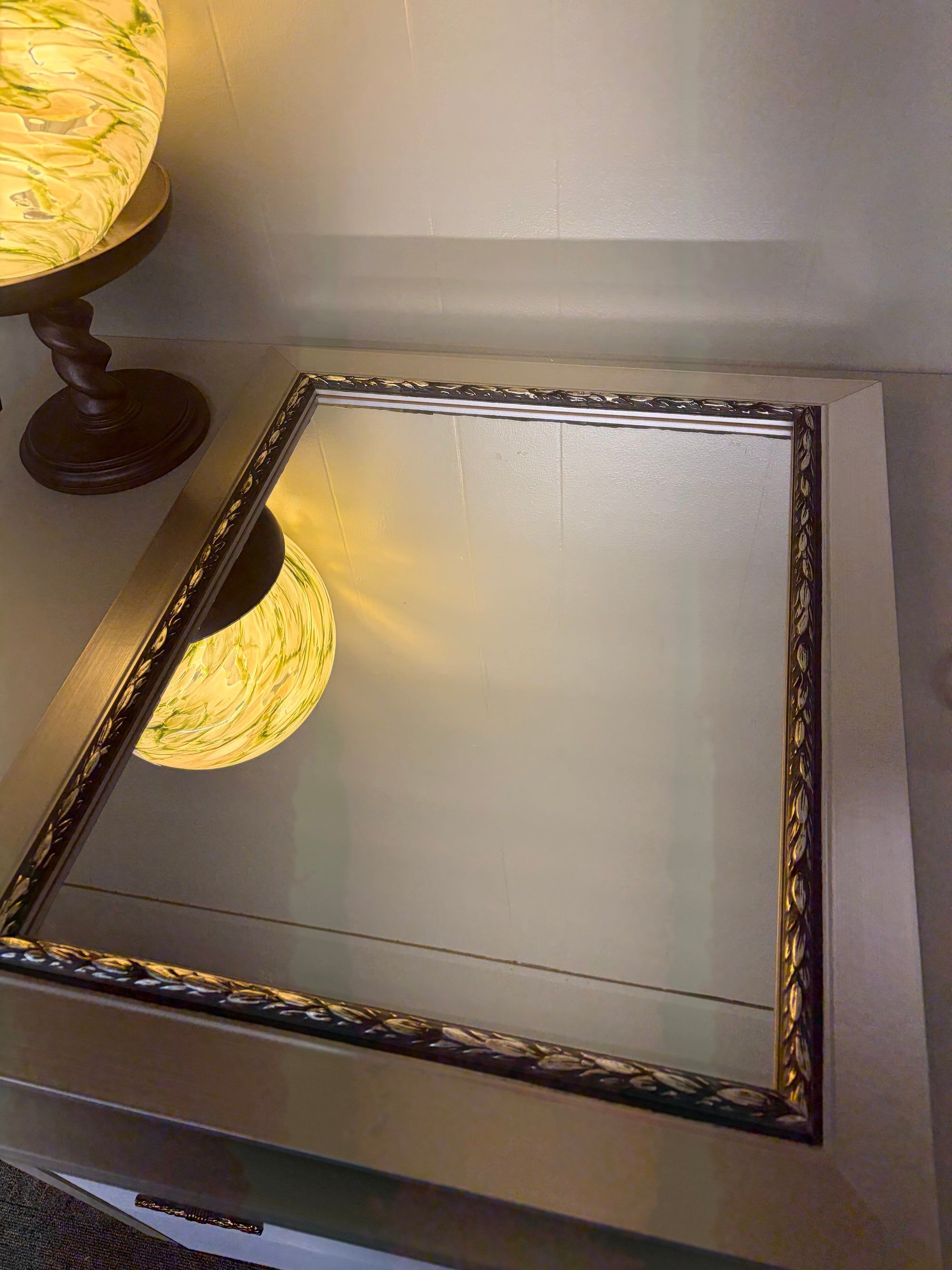Silver and Gold  Framed Wall Mirror