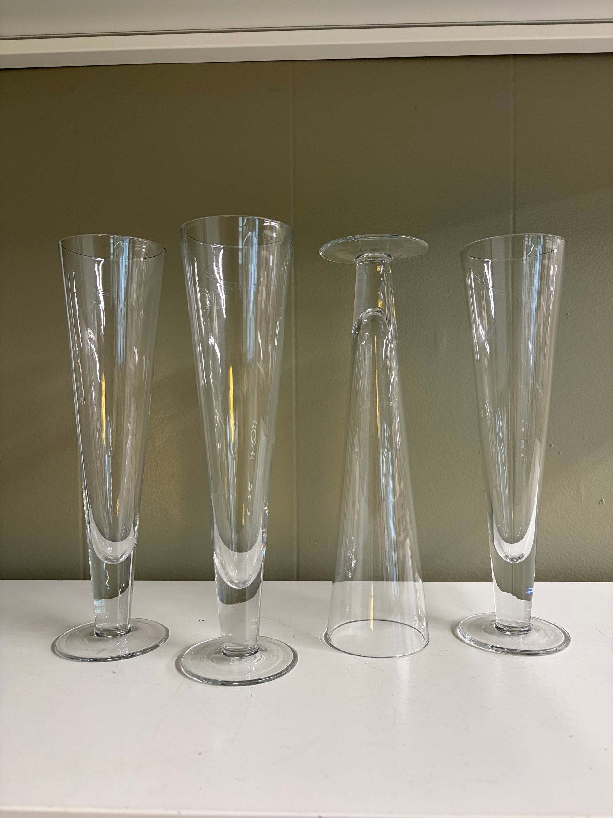 Fluted Glass Set, 4 pc set