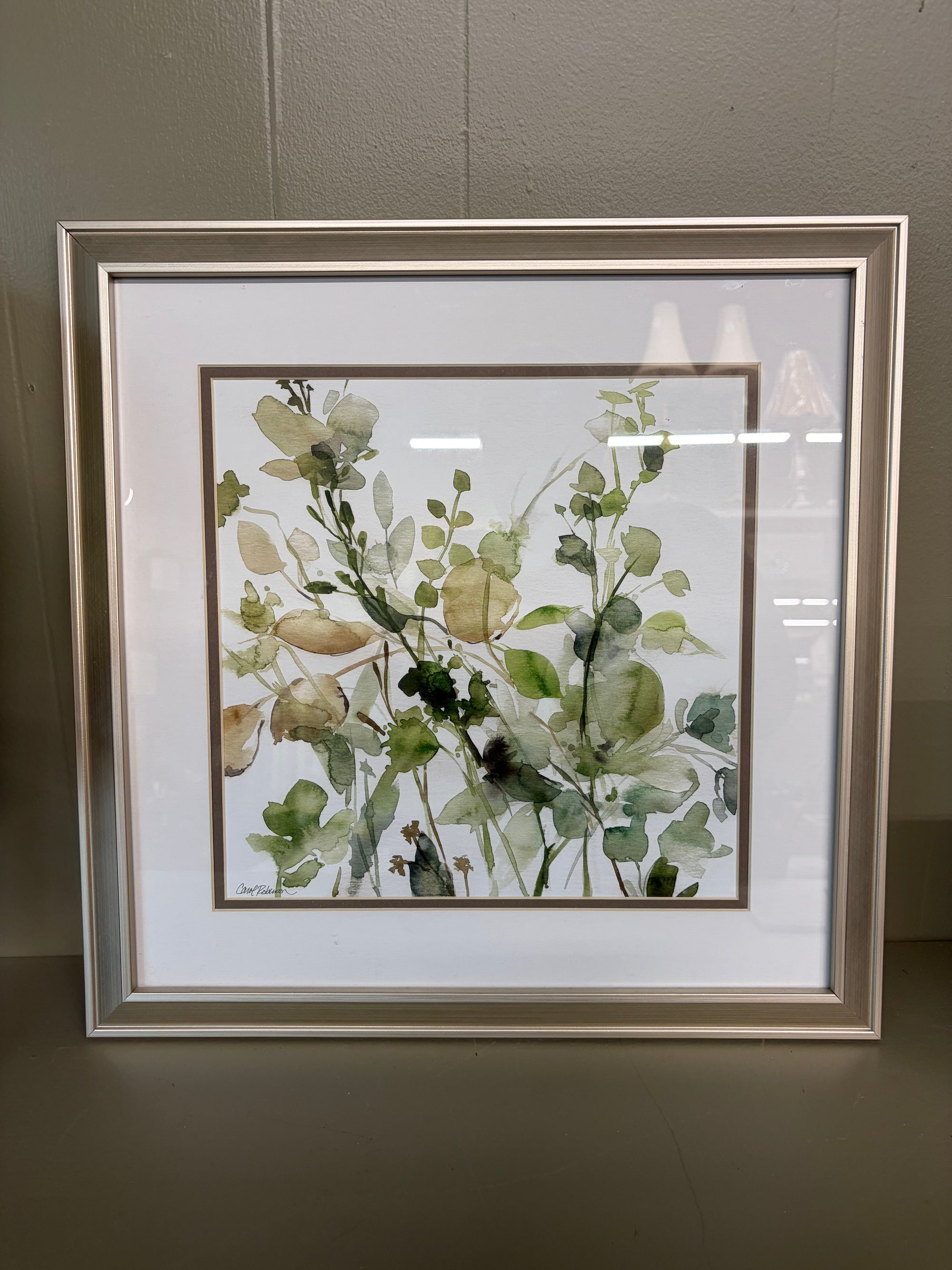 Framed Greenery Artwork