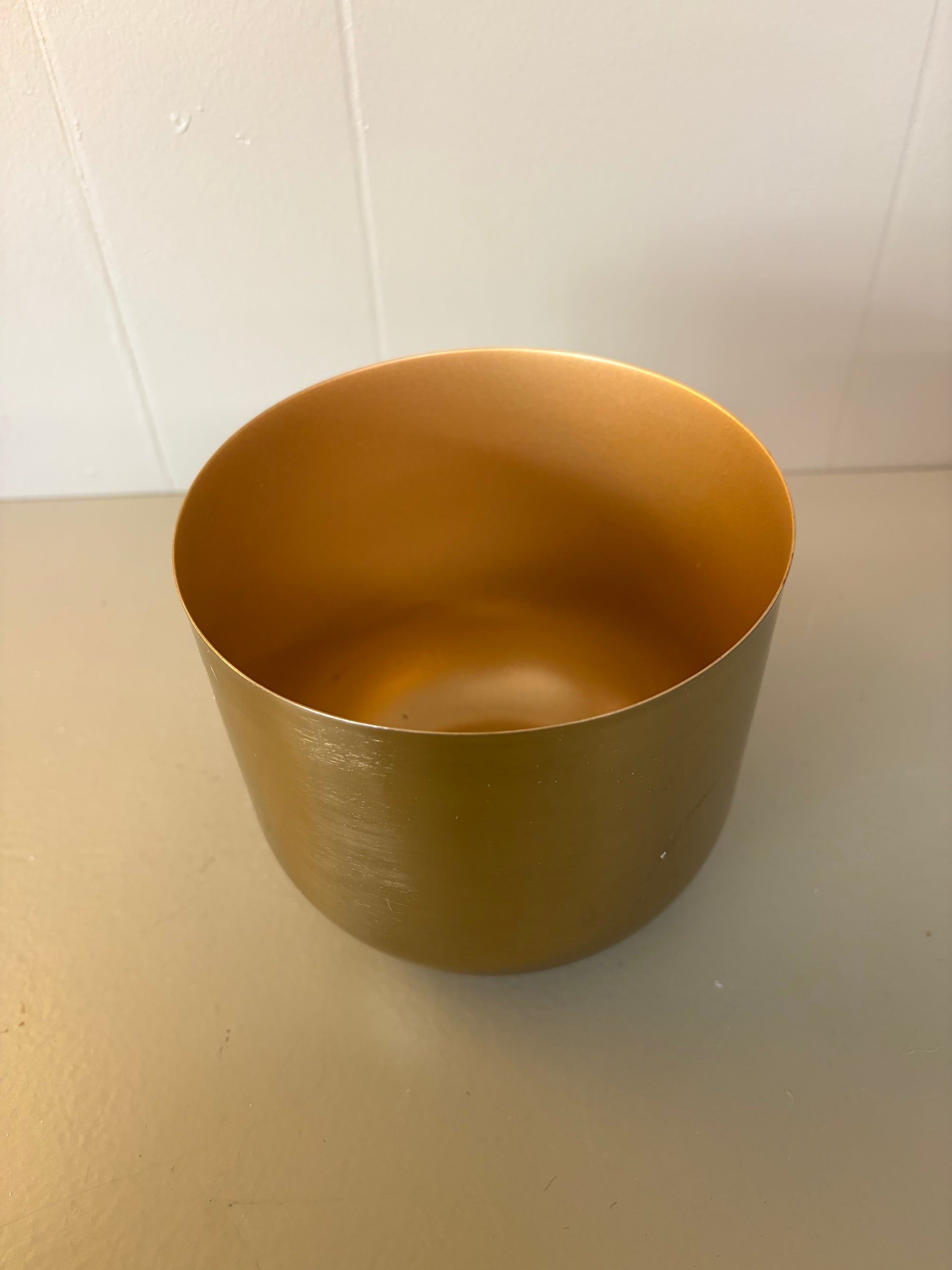 Gold Metal Planter