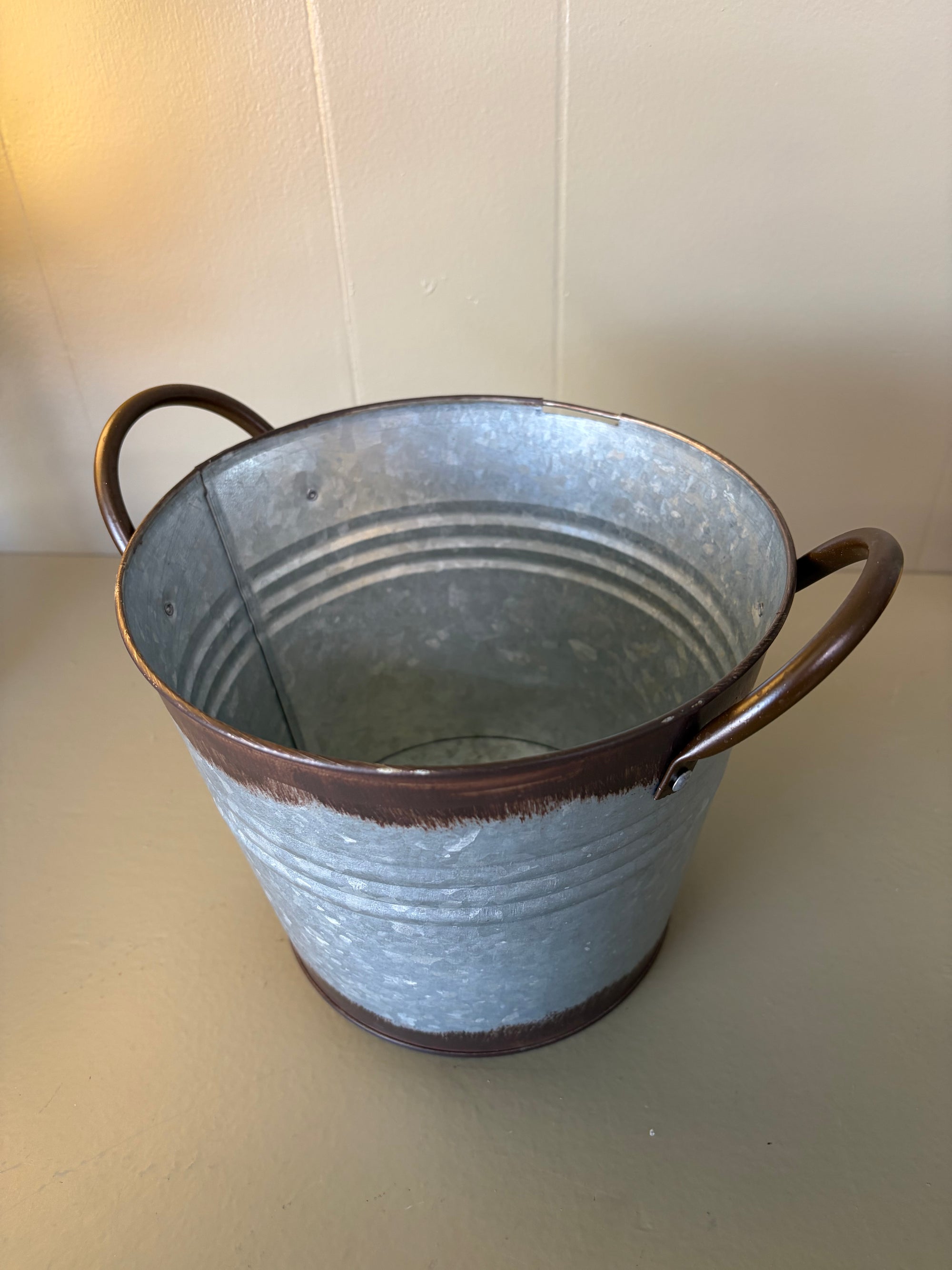 Rustic Metal Bucket