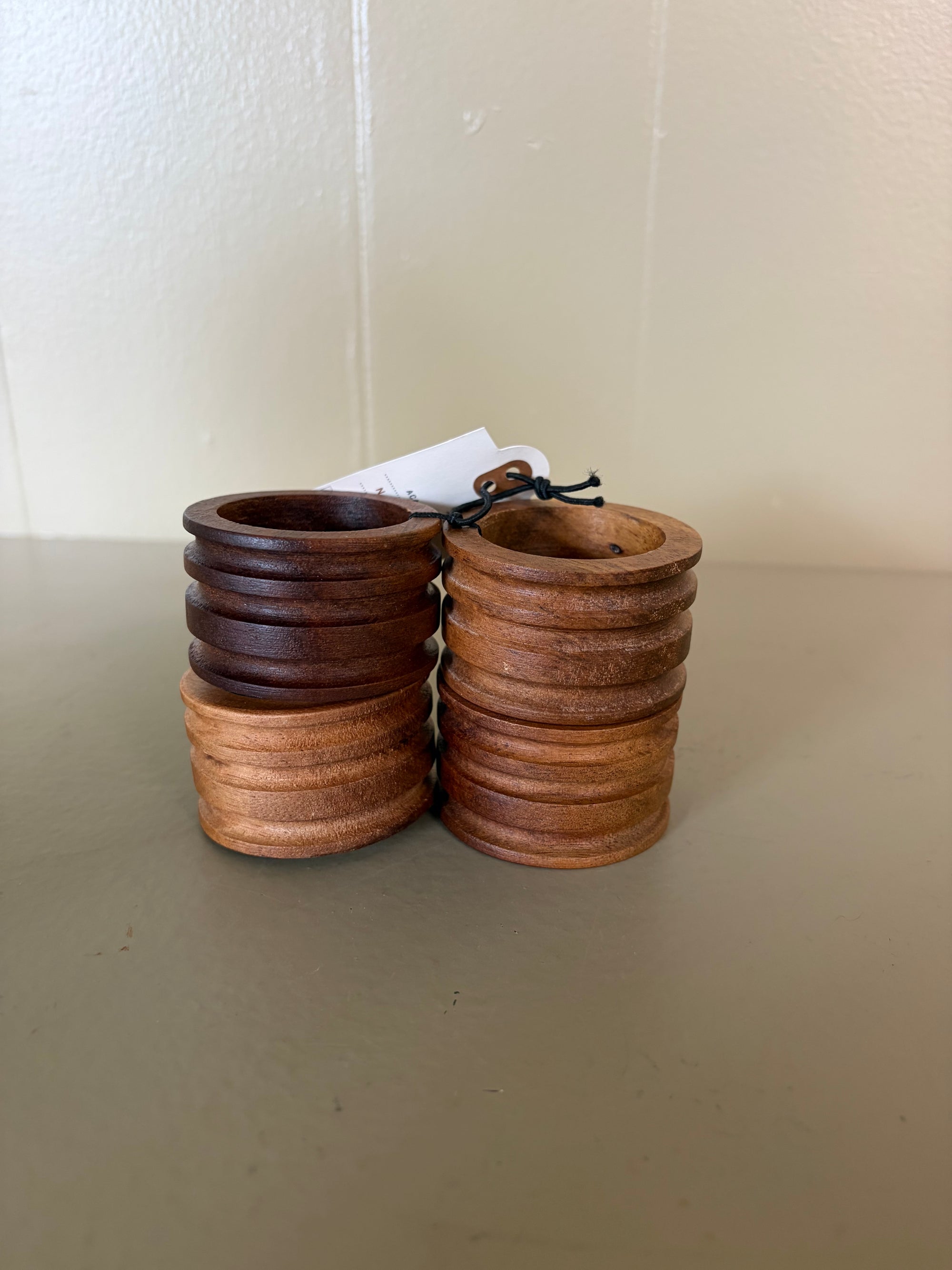 Wooden Napkin Holders, 4 pc set