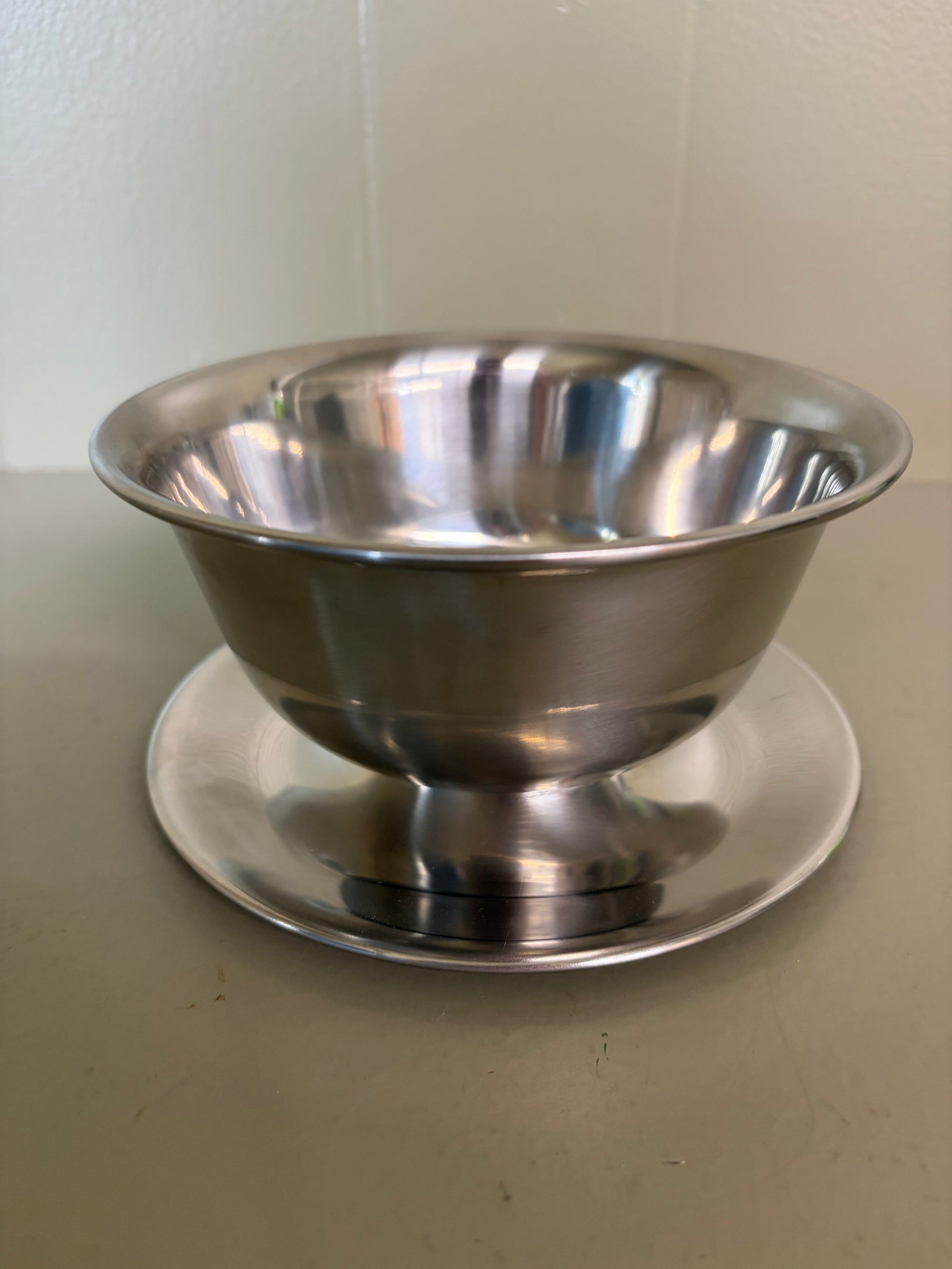 Stainless Steel Bowl with Underplate