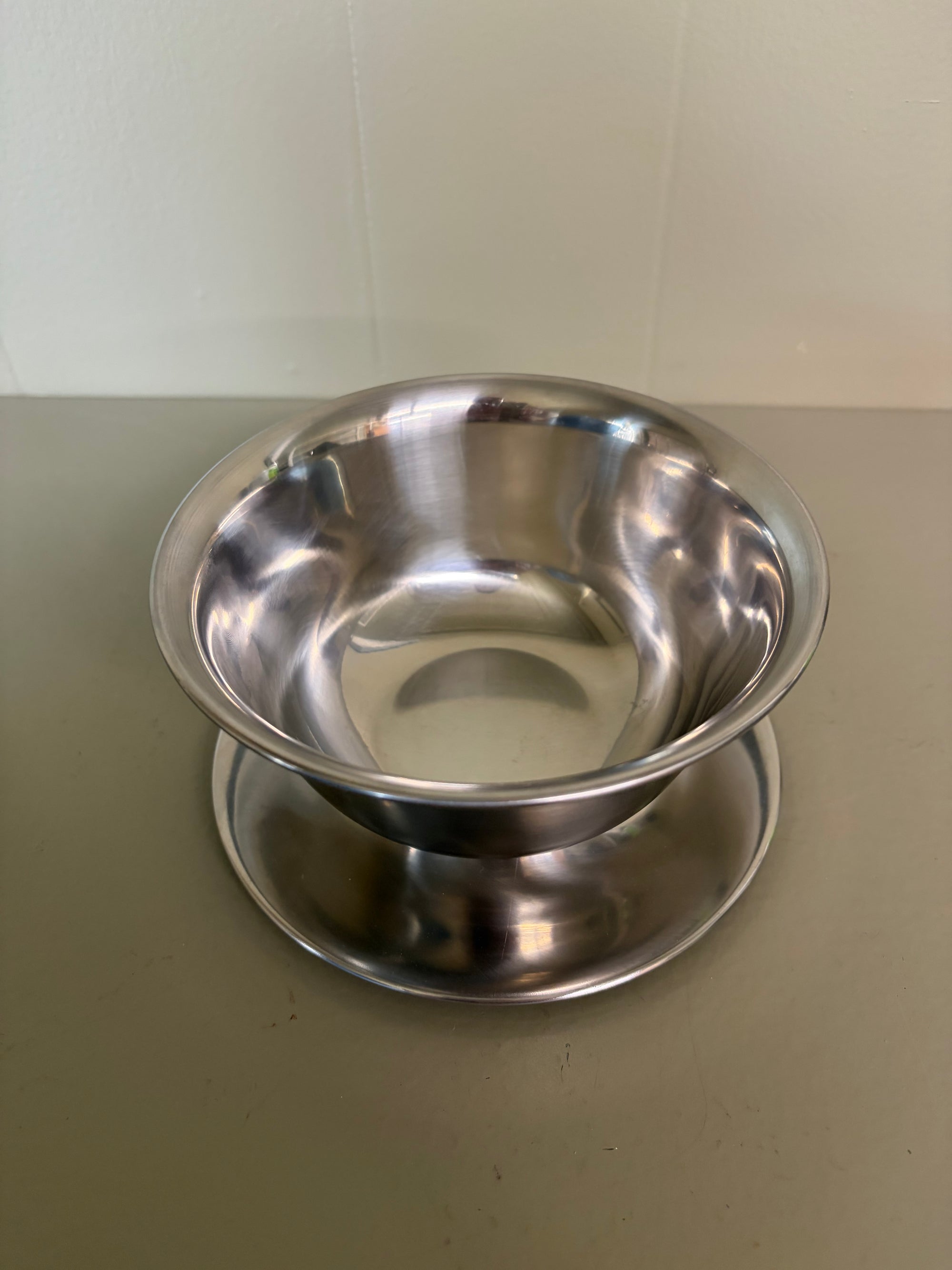 Stainless Steel Bowl with Underplate