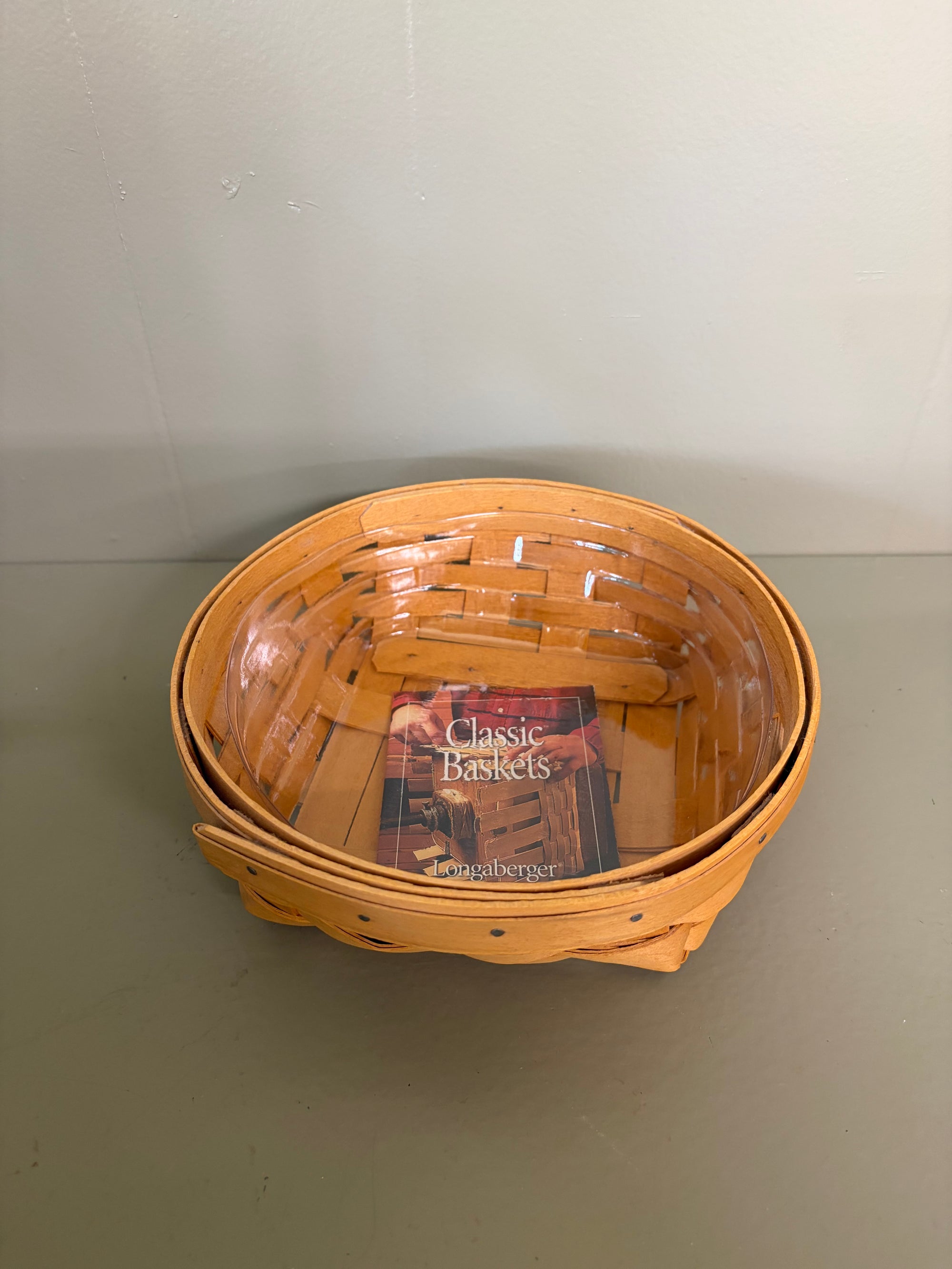 Longaberger Round Basket, As Is