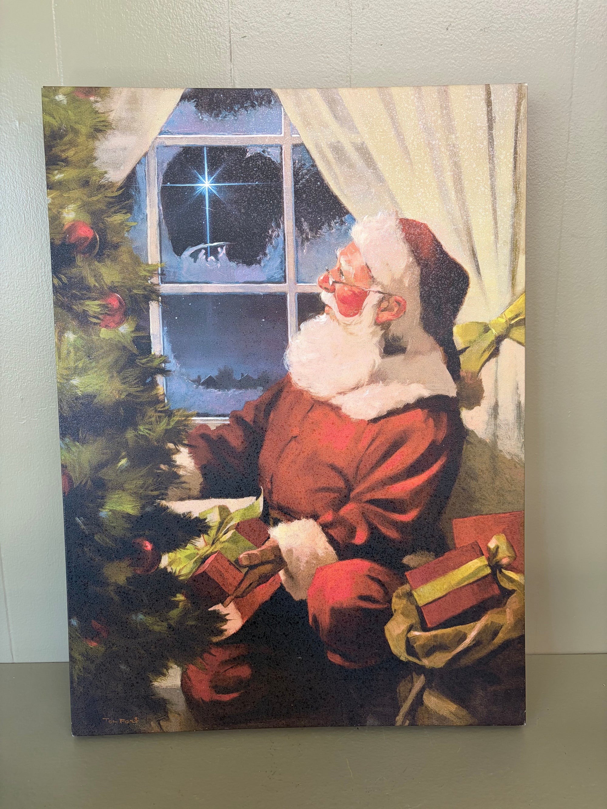 Signed Santa Artwork