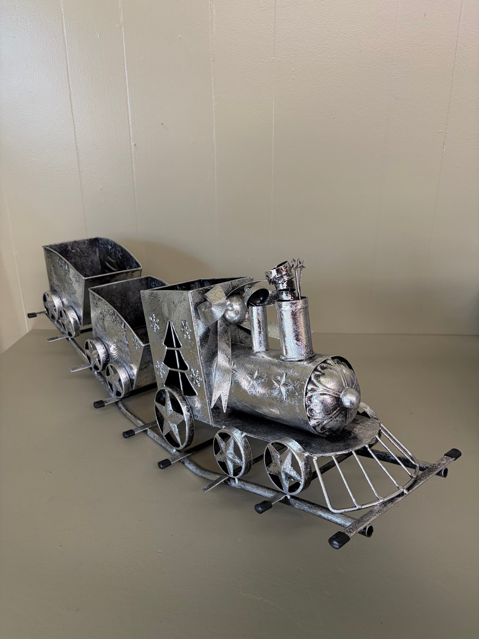 Silver Train Decor