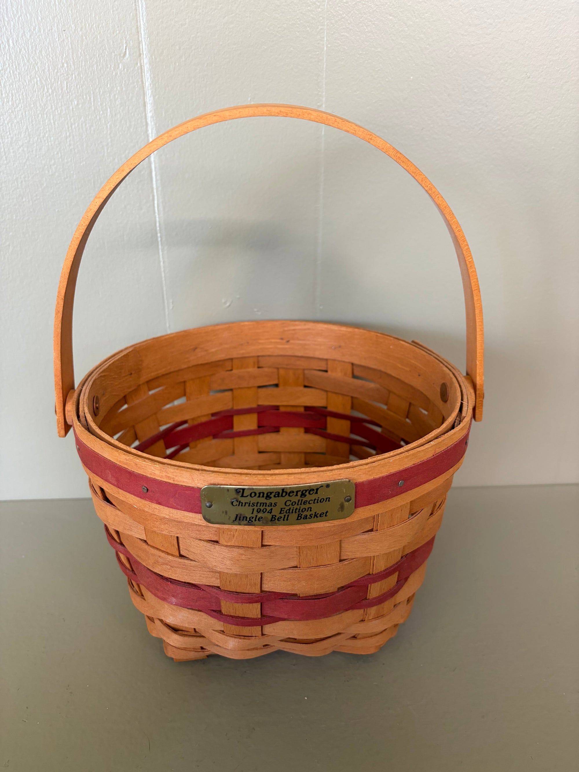 Longaberger Jinglebell Basket, As Is